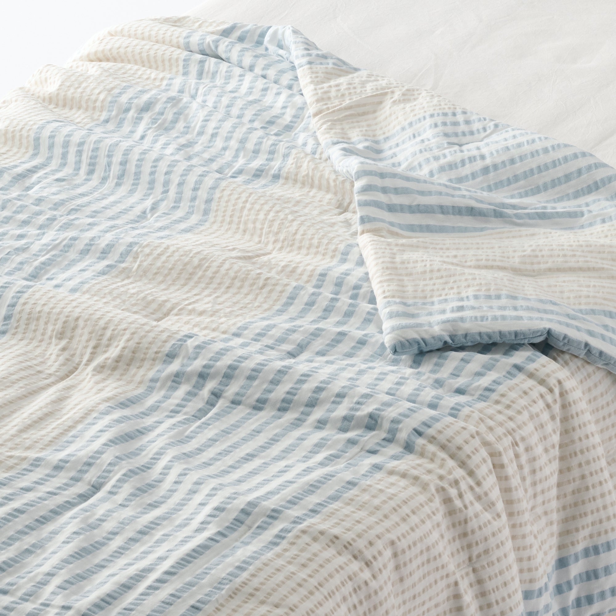 Cotton Seersucker Thin Duvet - Single