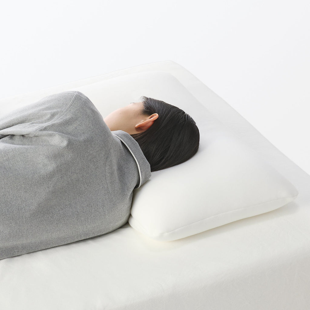 Washable Cover Plump Low Pillow W16.5 x L26.4