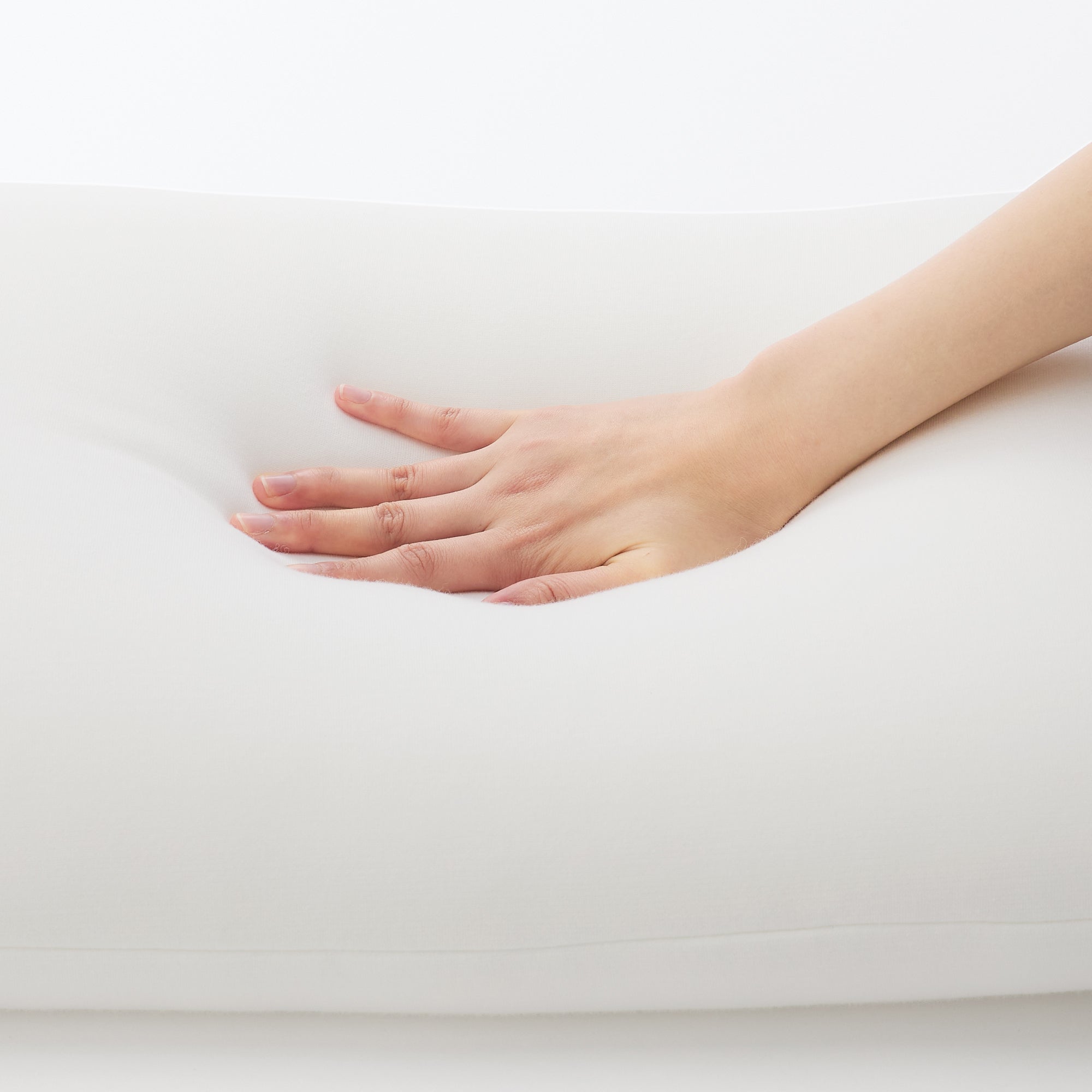 Washable Cover Plump Low Pillow W16.5 x L26.4