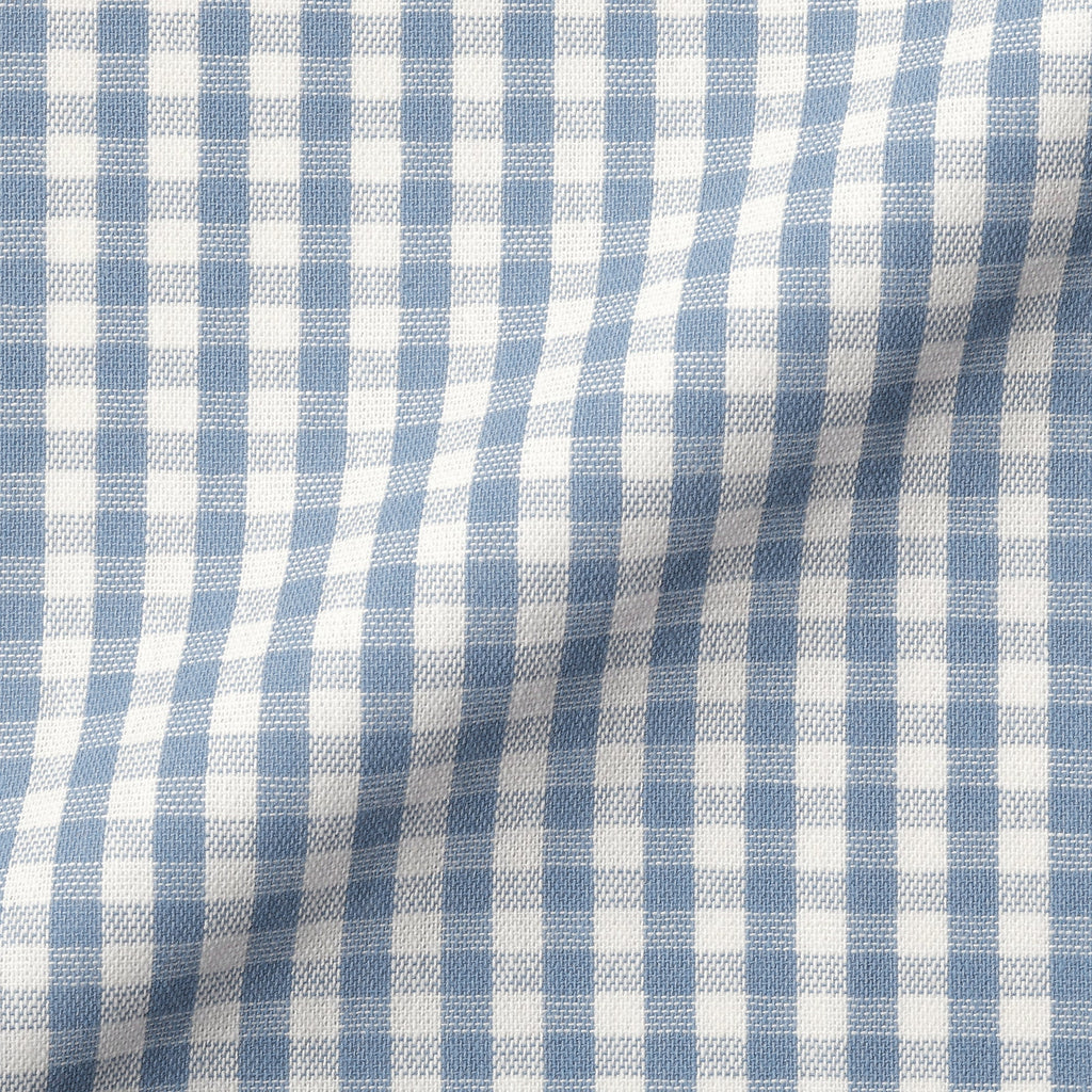 Indian Cotton Tablecloth - Off-white x Blue