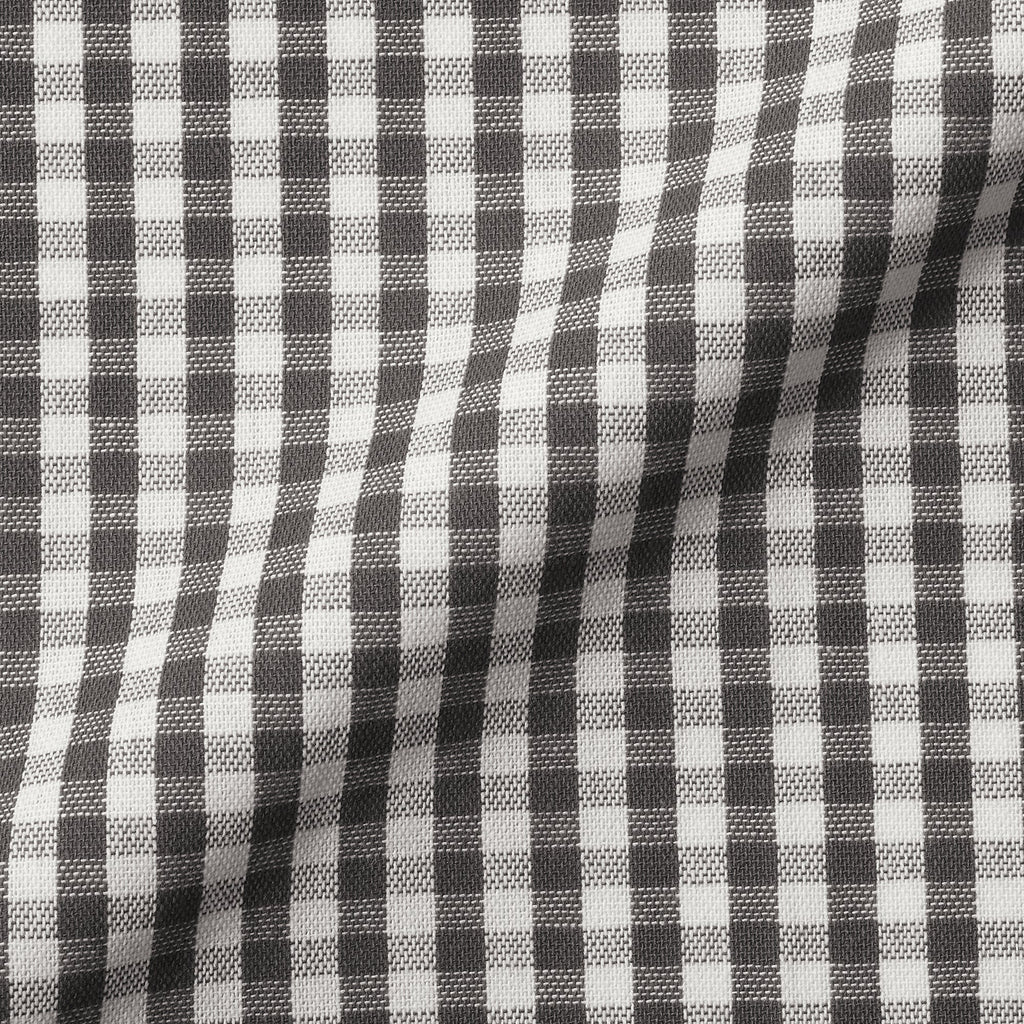 Indian Cotton Tablecloth - Off-white x Charcoal Gray