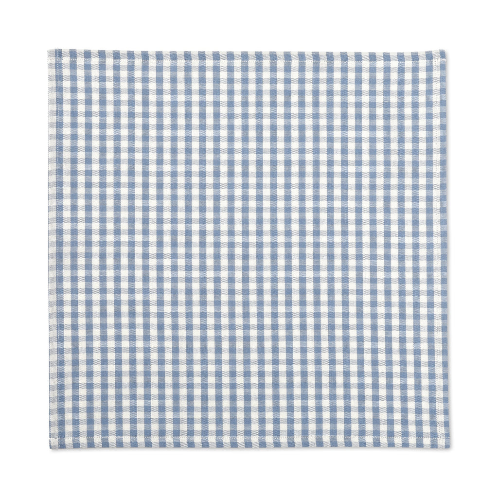 Indian Cotton Napkin - Off-white x Blue
