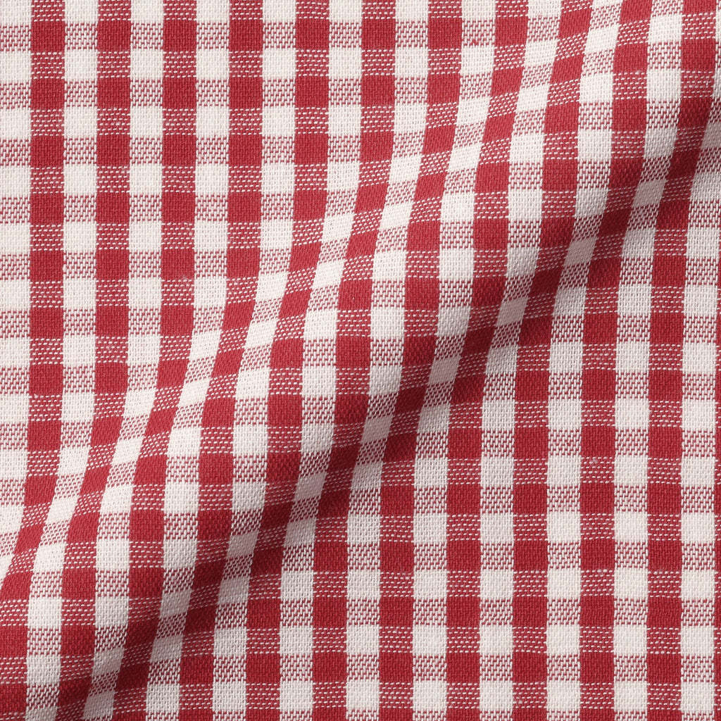 Indian Cotton Napkin - Off-white x Red