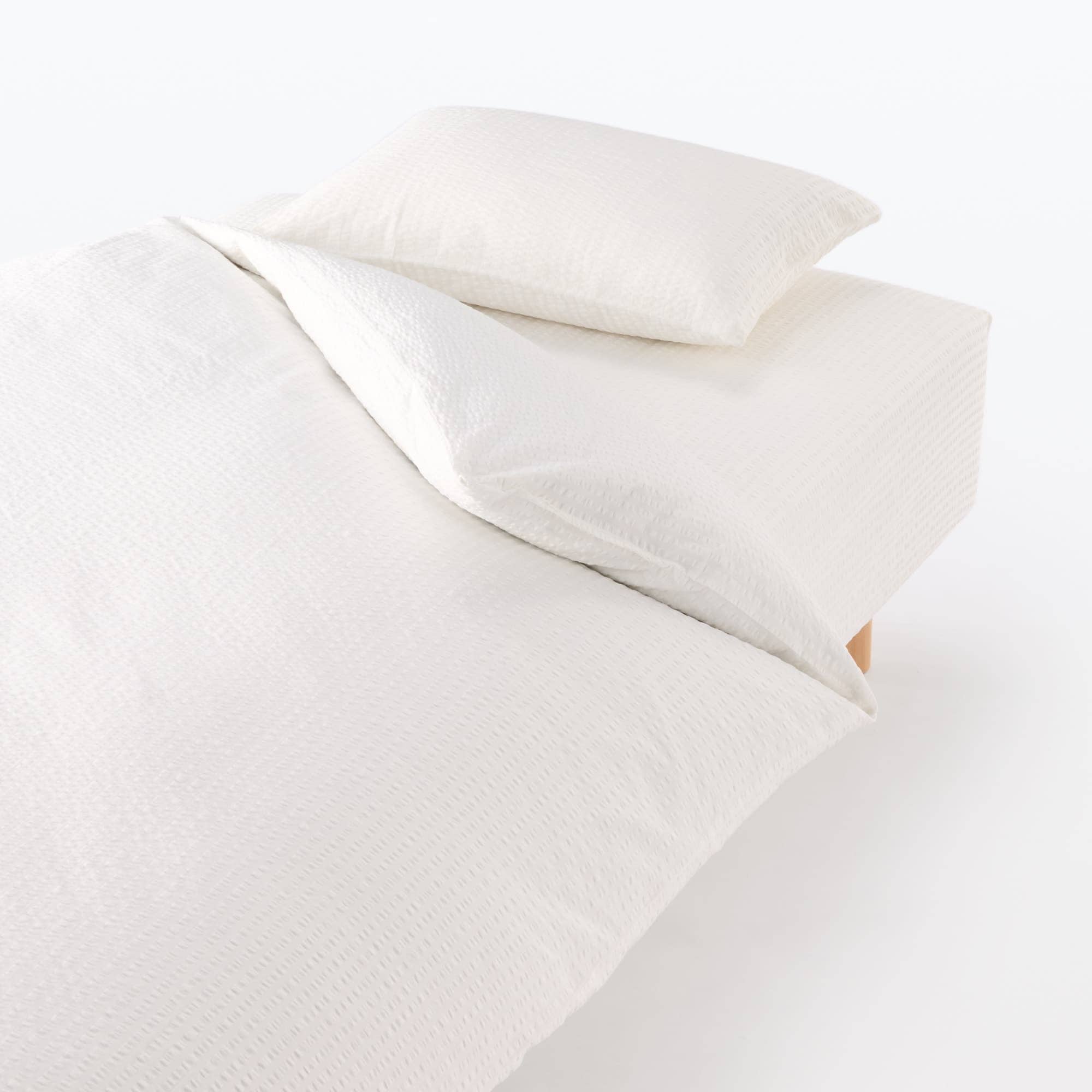 Cotton Seersucker Fitted Sheet