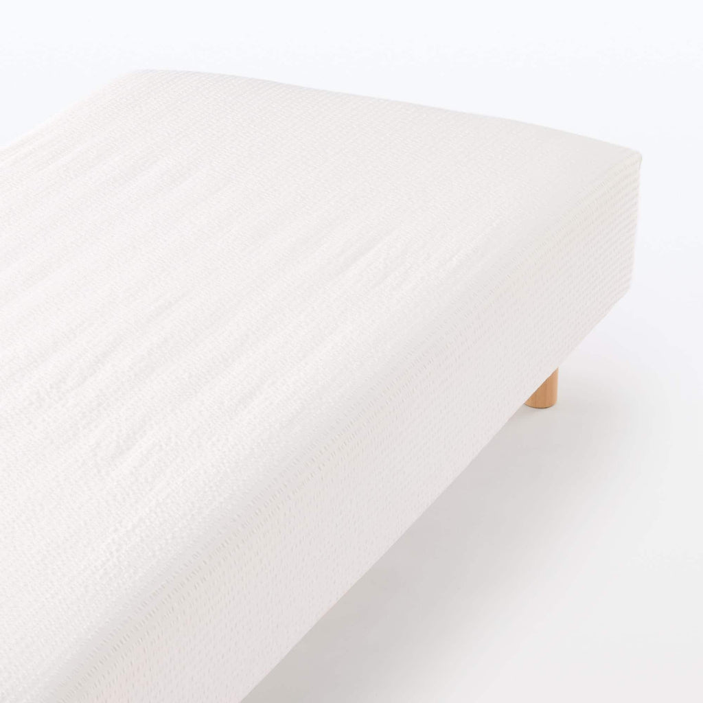 Cotton Seersucker Fitted Sheet