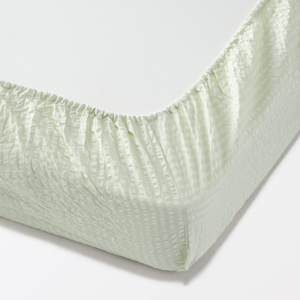 Cotton Seersucker Fitted Sheet