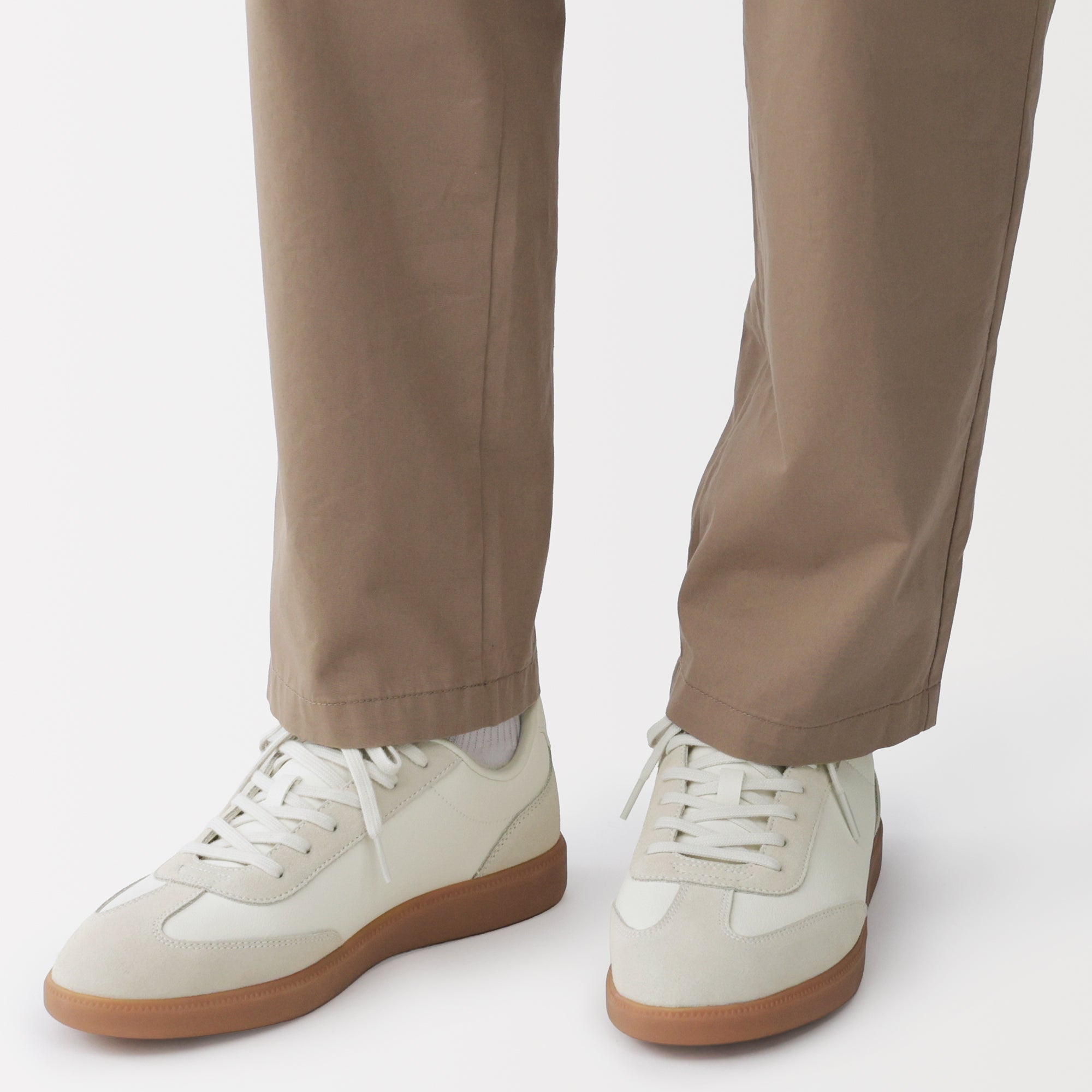 Soft Insole Combination Sneakers - Off White