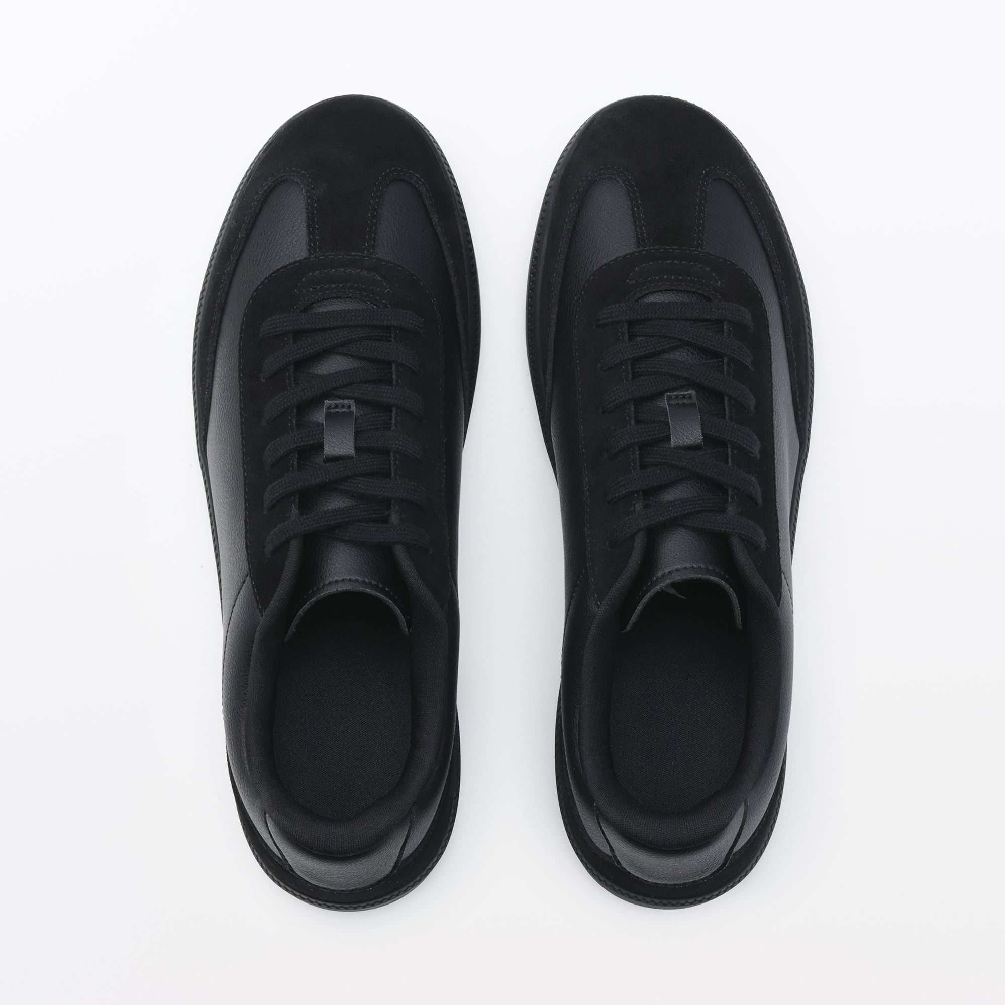 Soft Insole Combination Sneakers - Black
