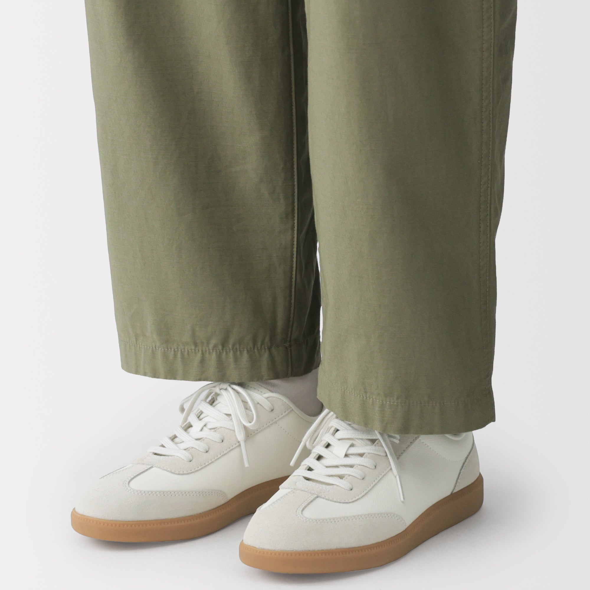 Soft Insole Combination Sneakers - Off White