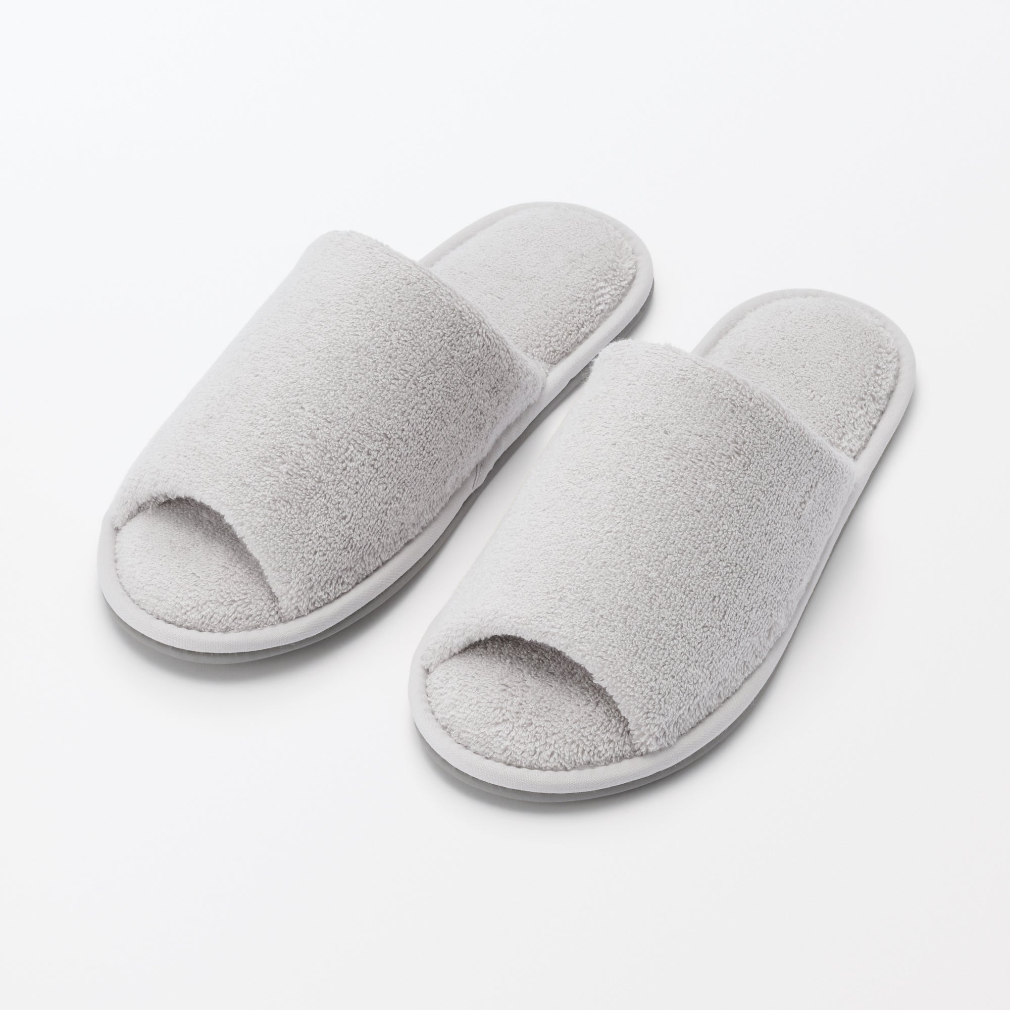 Cotton Pile Open Toe Slippers