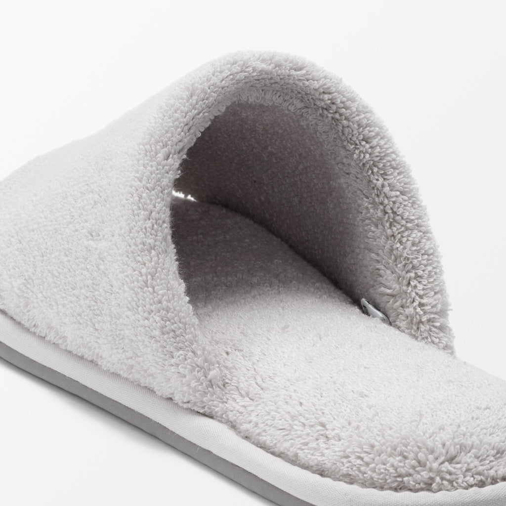 Cotton Pile Open Toe Slippers