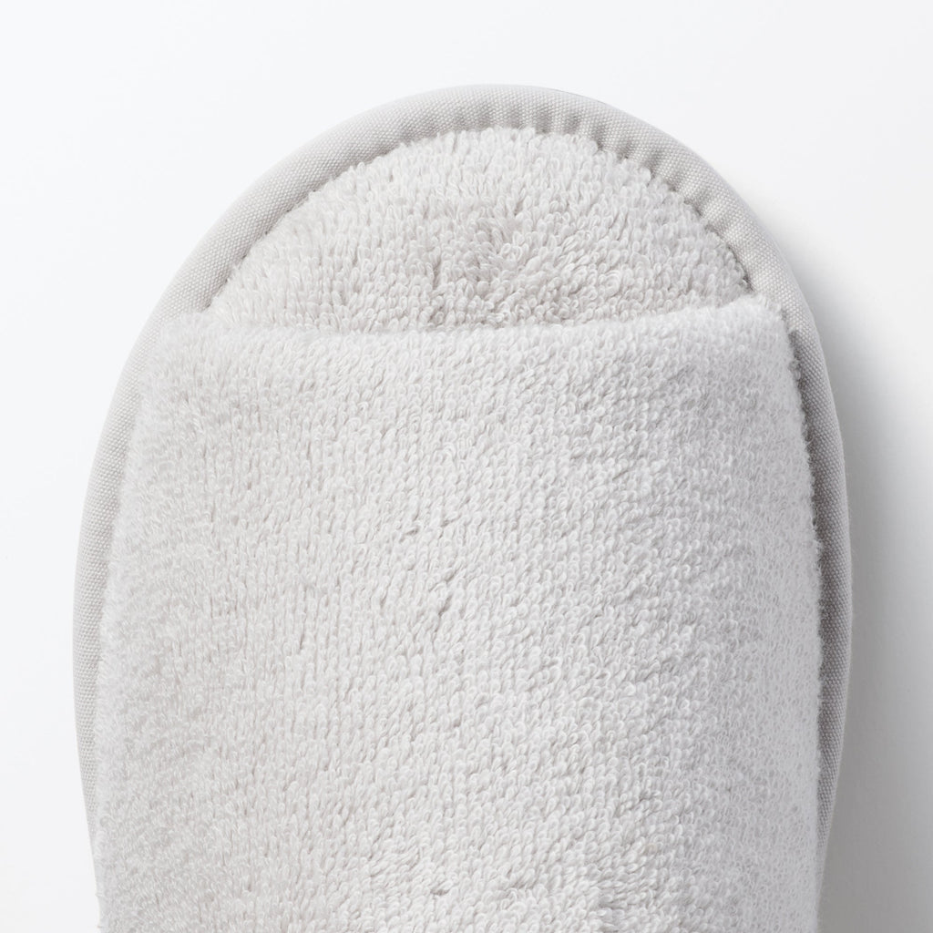Cotton Pile Open Toe Slippers