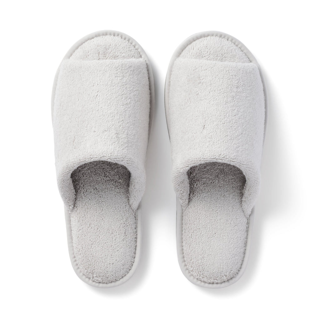 Cotton Pile Open Toe Slippers