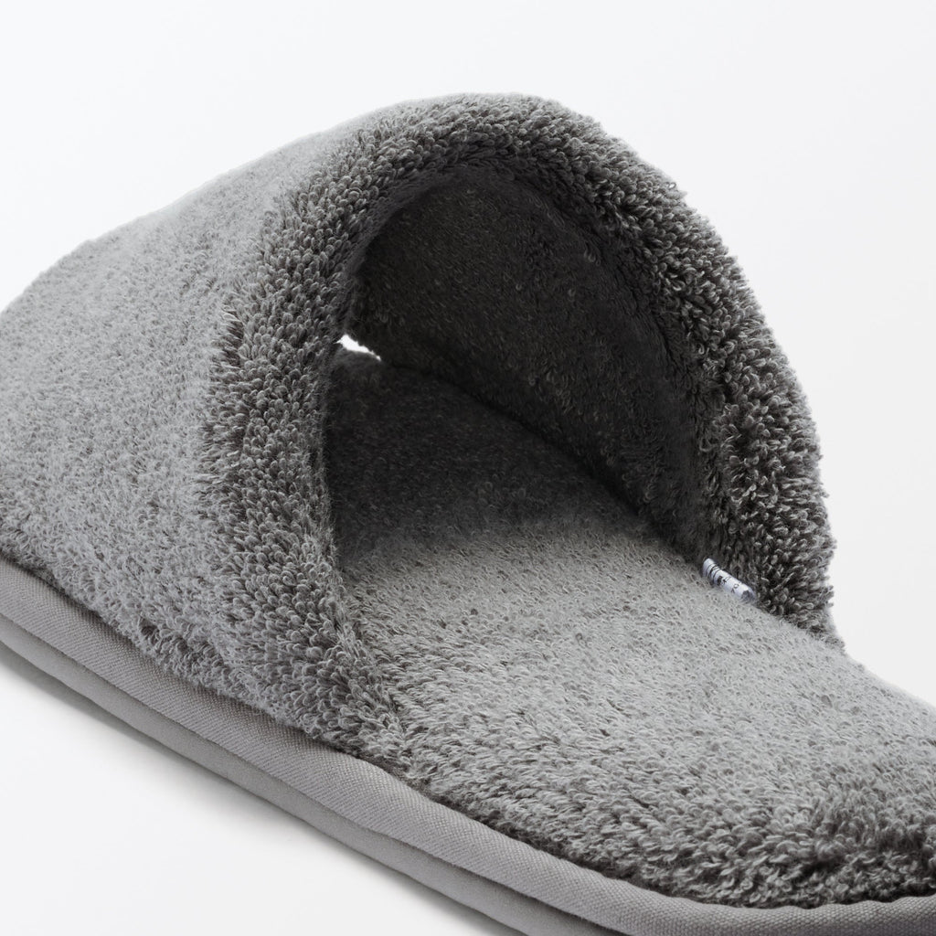 Cotton Pile Open Toe Slippers
