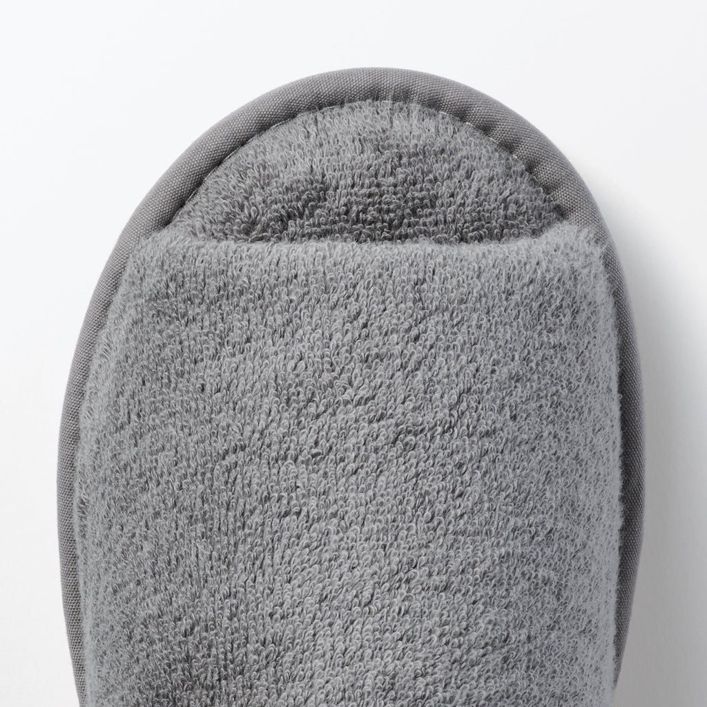 Cotton Pile Open Toe Slippers