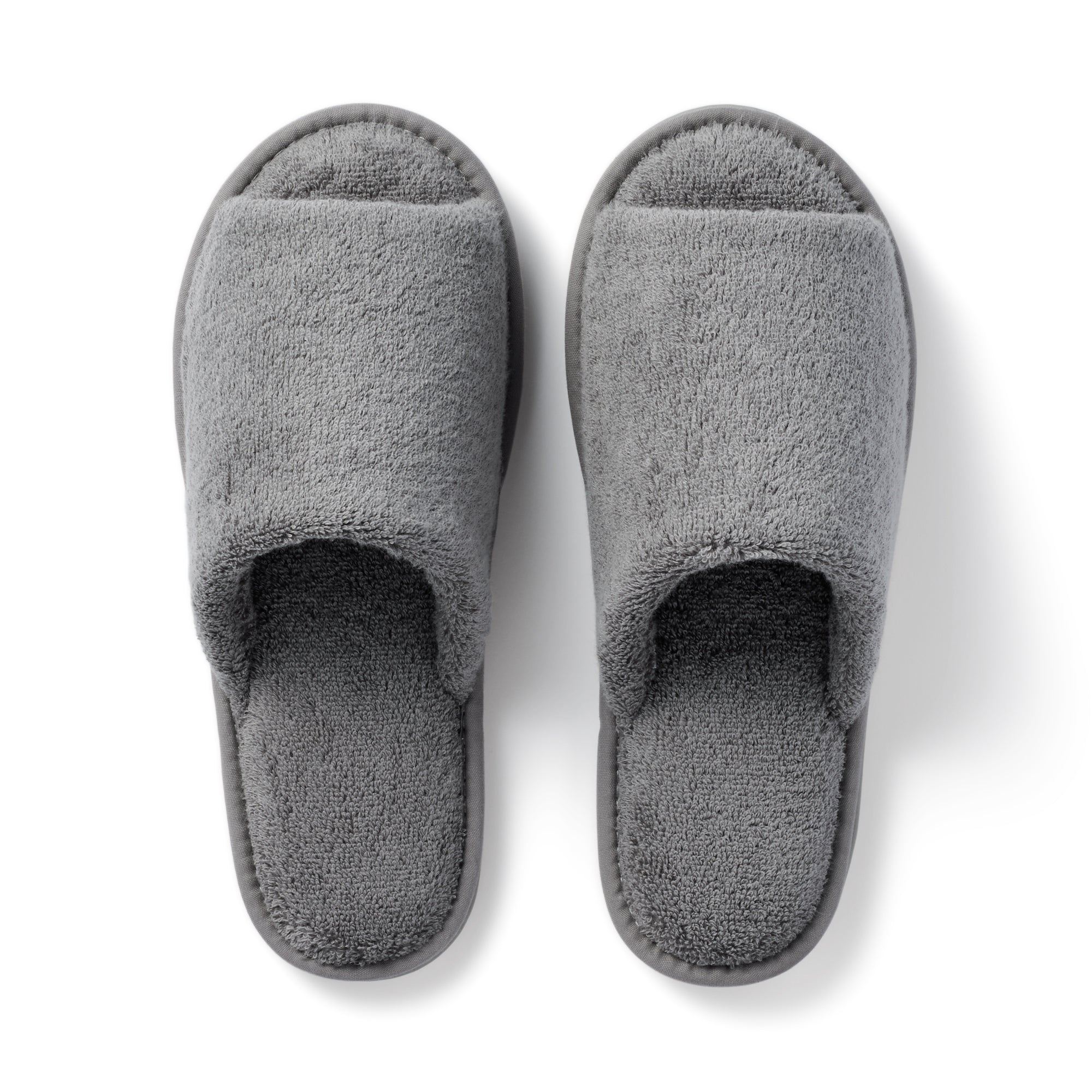 Cotton Pile Open Toe Slippers