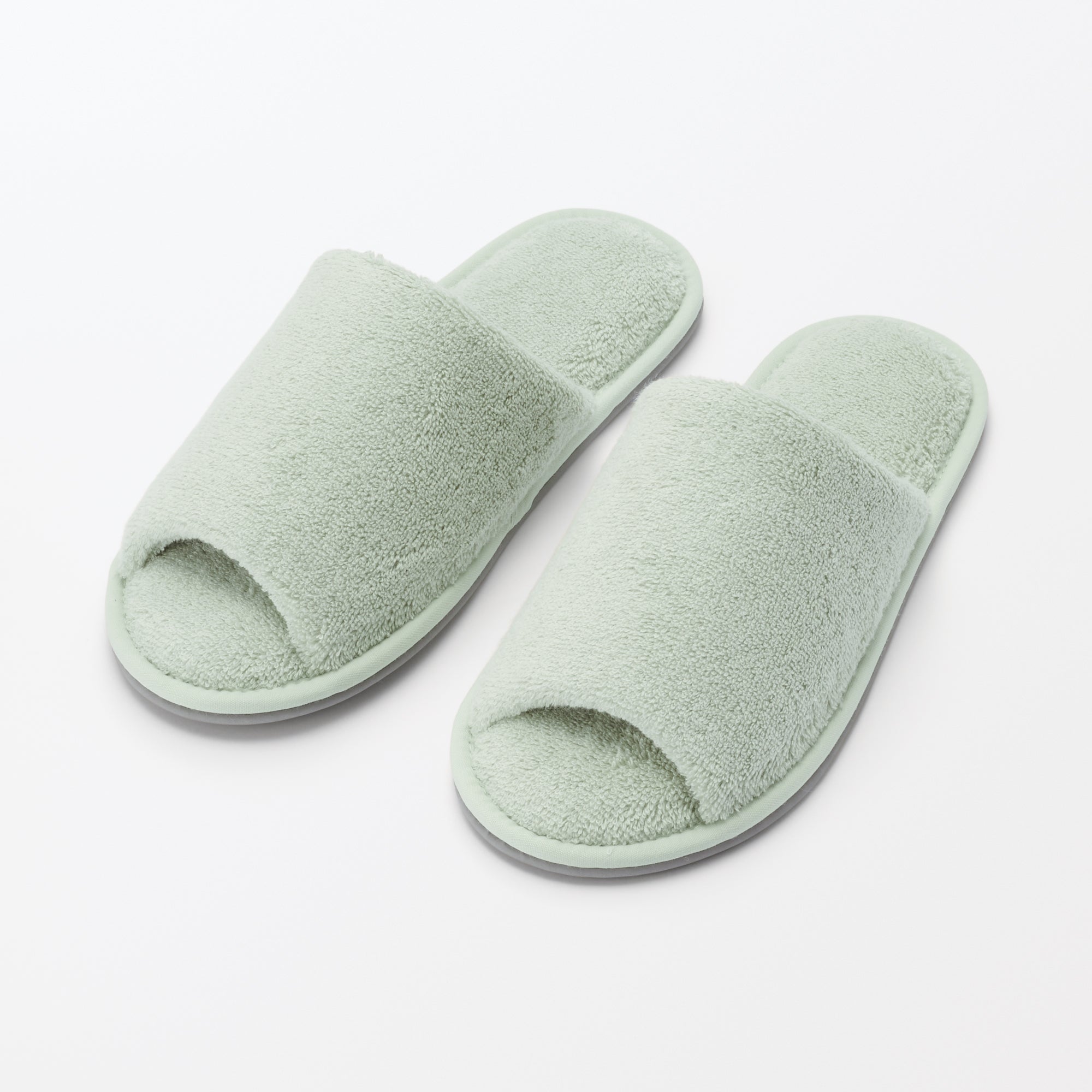 Cotton Pile Open Toe Slippers