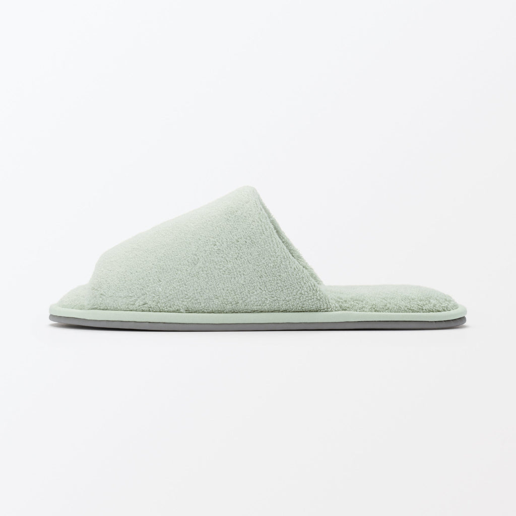 Cotton Pile Open Toe Slippers