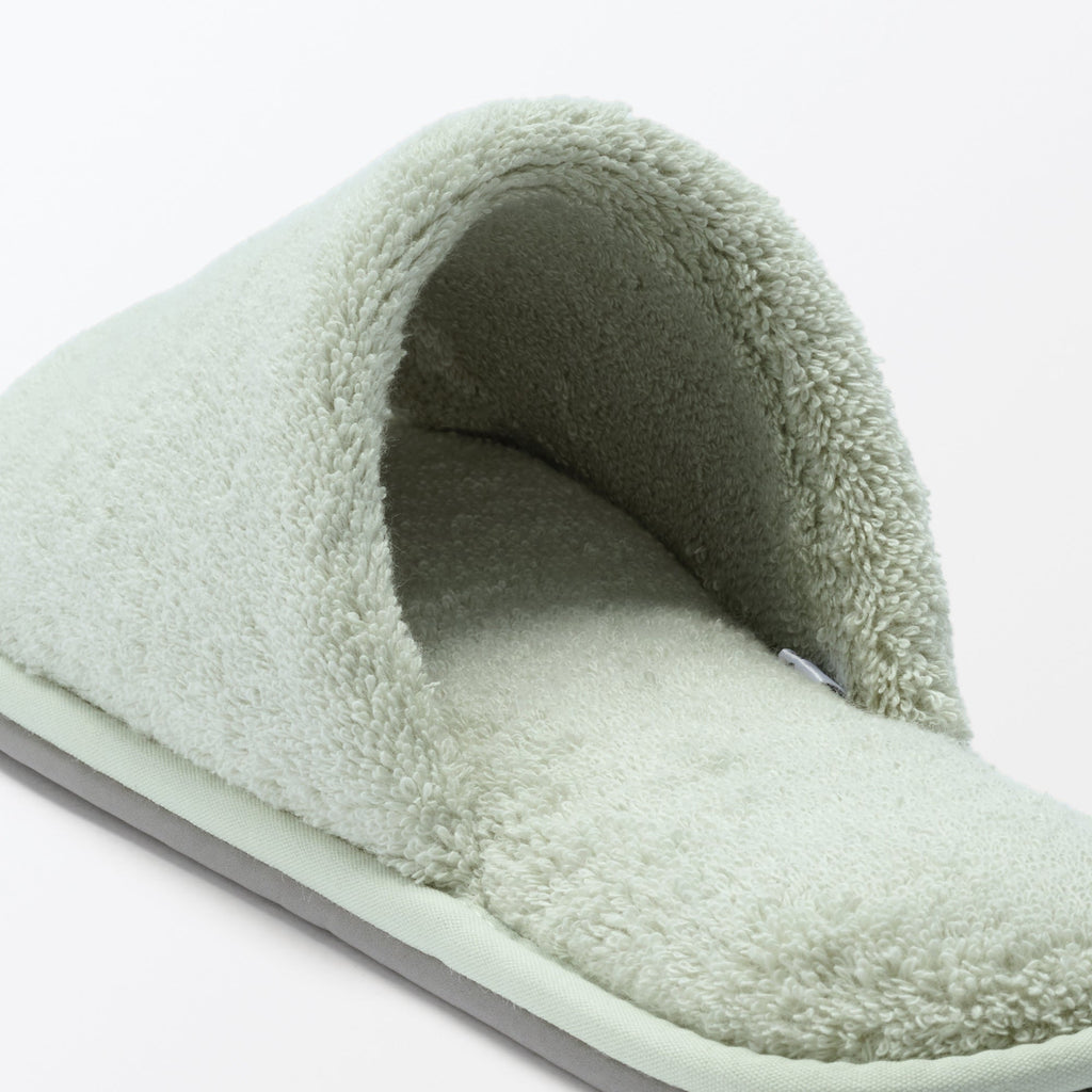 Cotton Pile Open Toe Slippers