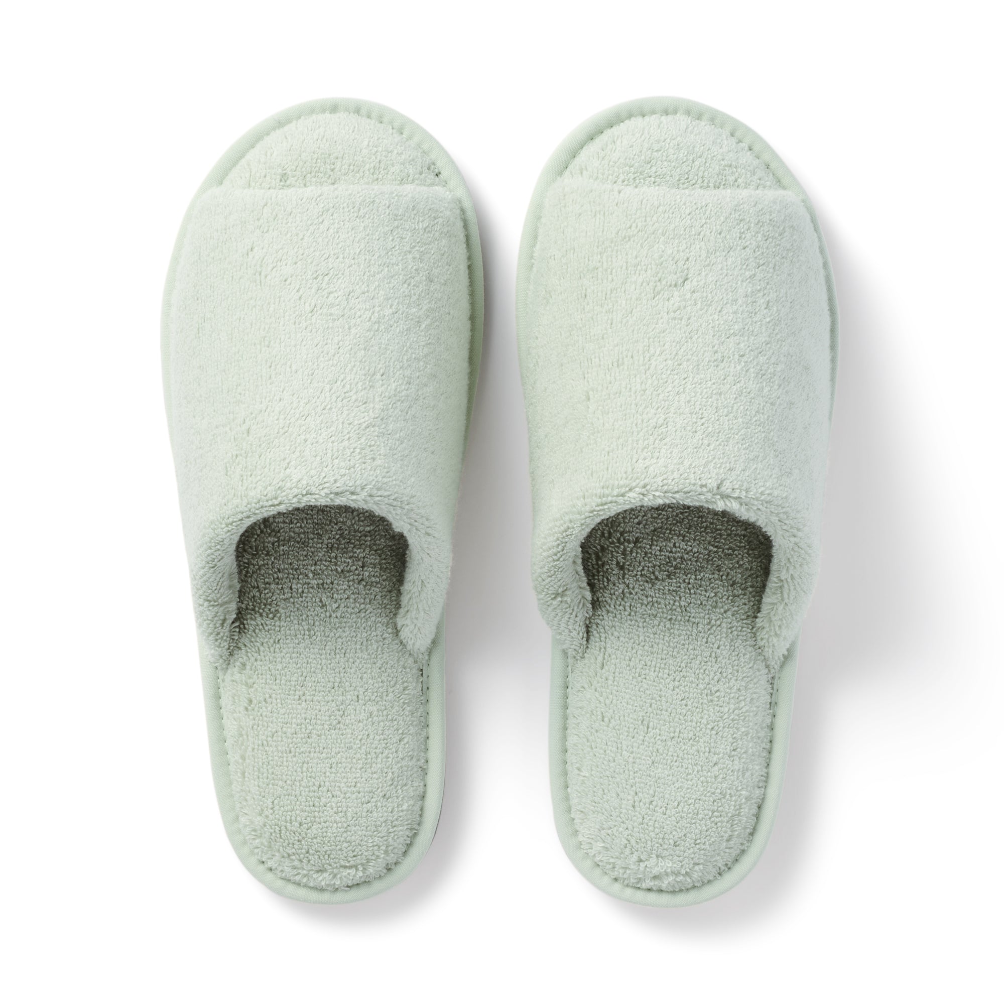 Cotton Pile Open Toe Slippers
