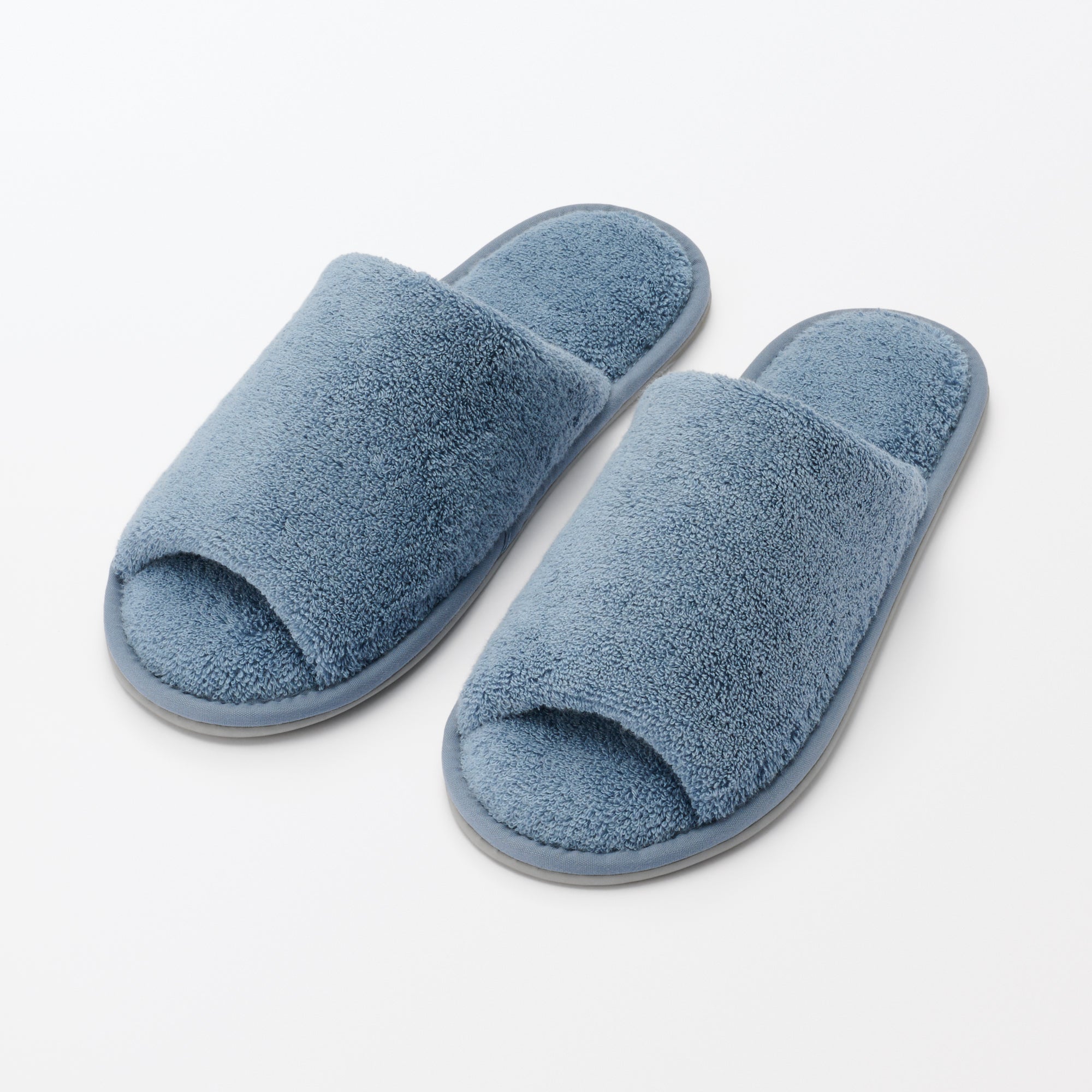 Cotton Pile Open Toe Slippers