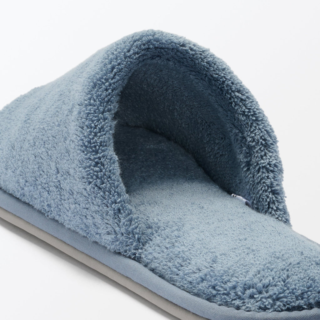 Cotton Pile Open Toe Slippers