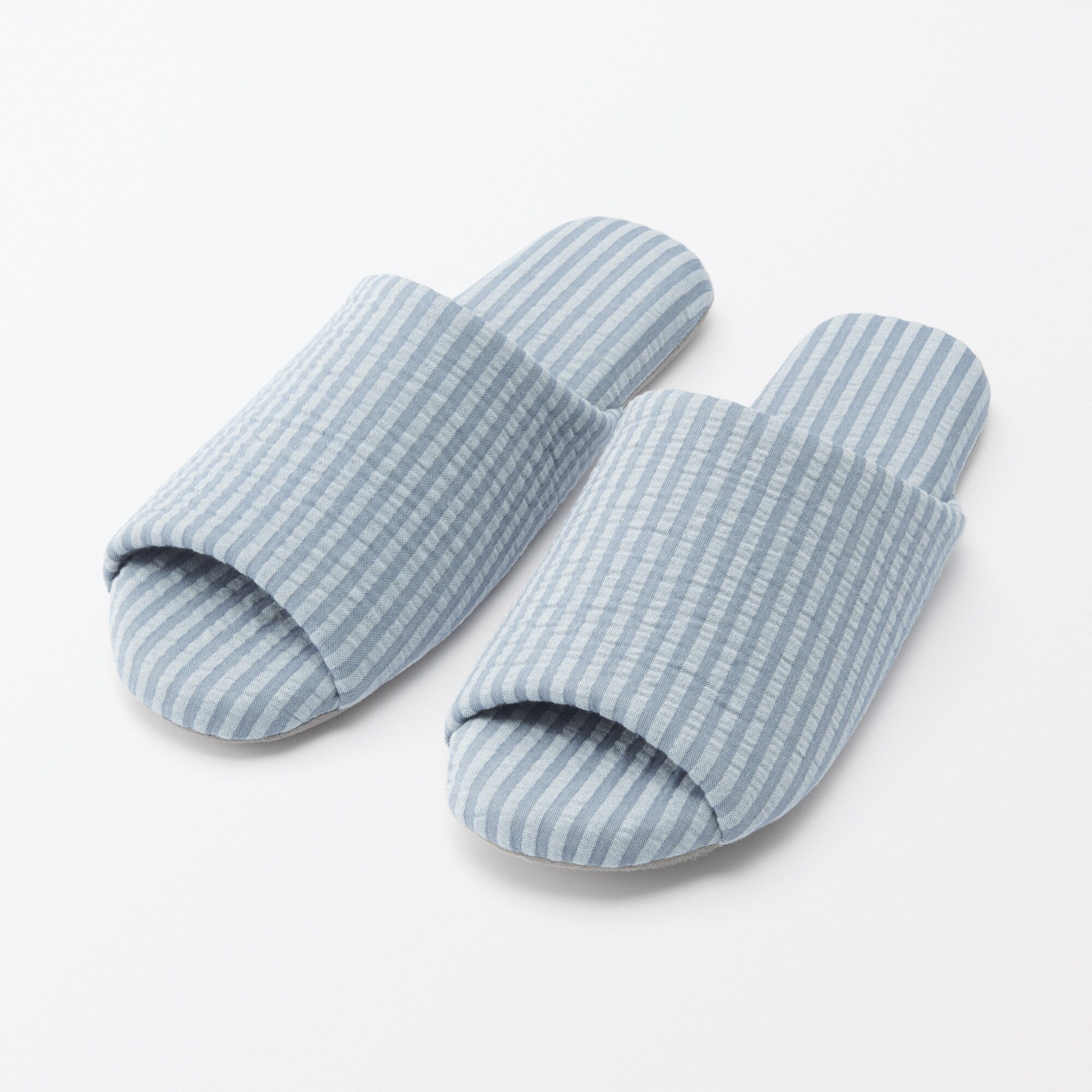 Cotton Seersucker Soft Slippers