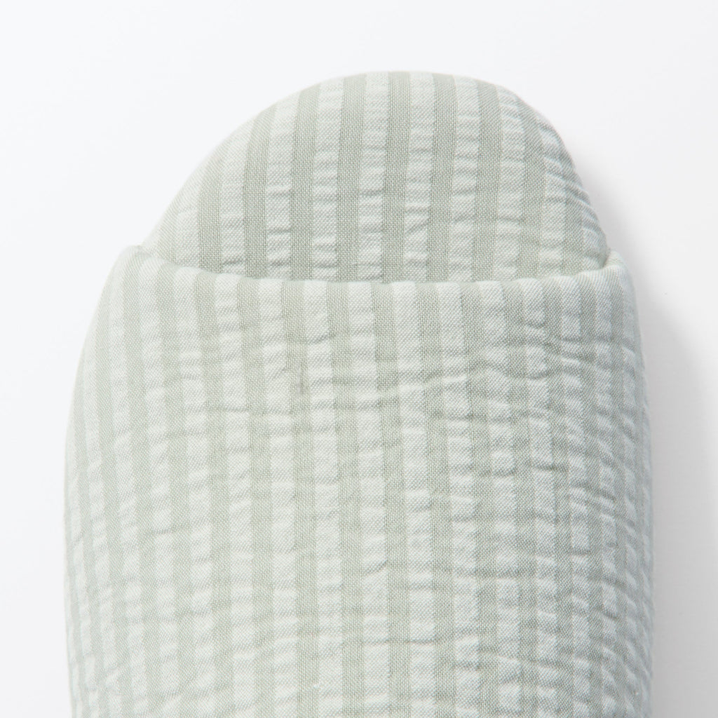 Cotton Seersucker Soft Slippers