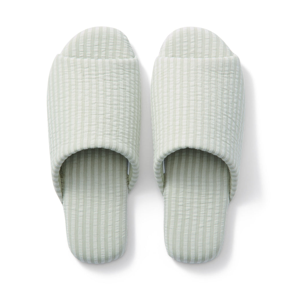 Cotton Seersucker Soft Slippers