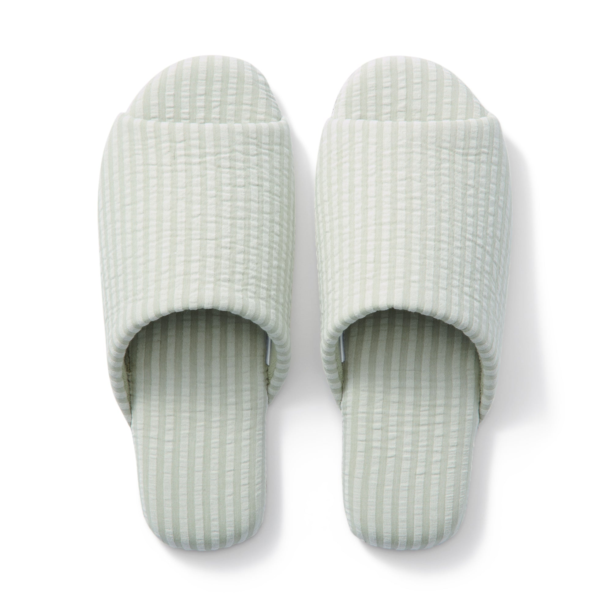 Cotton Seersucker Soft Slippers