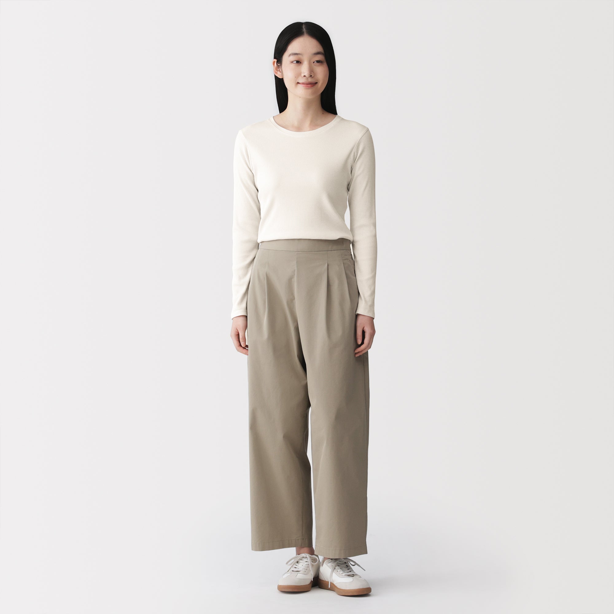 Lyocell Blend Rib T-Shirt
