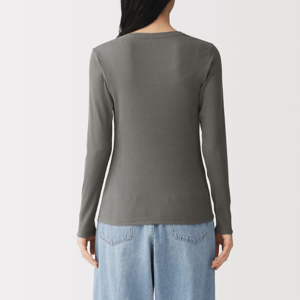 Lyocell Blend Rib T-Shirt