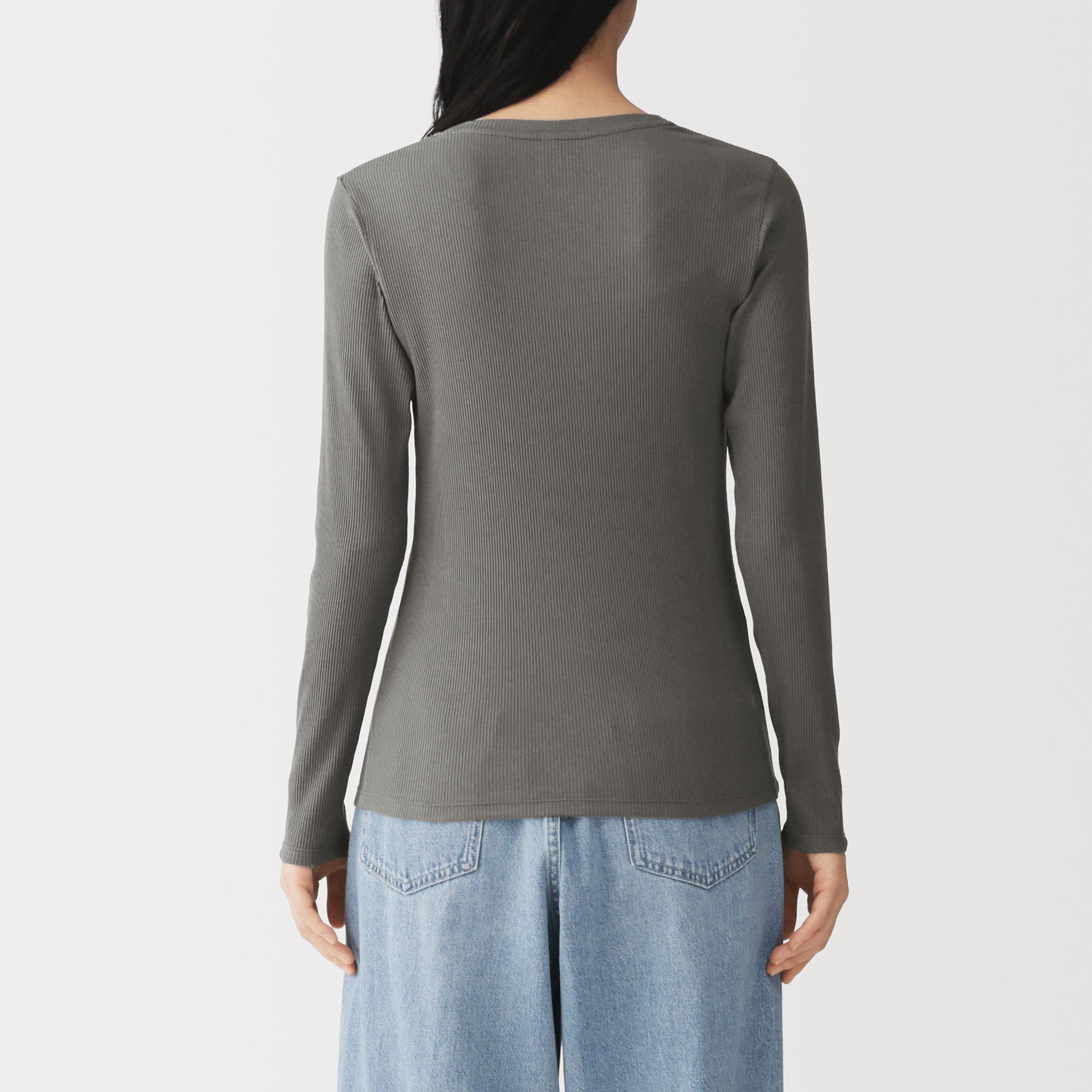 Lyocell Blend Rib T-Shirt