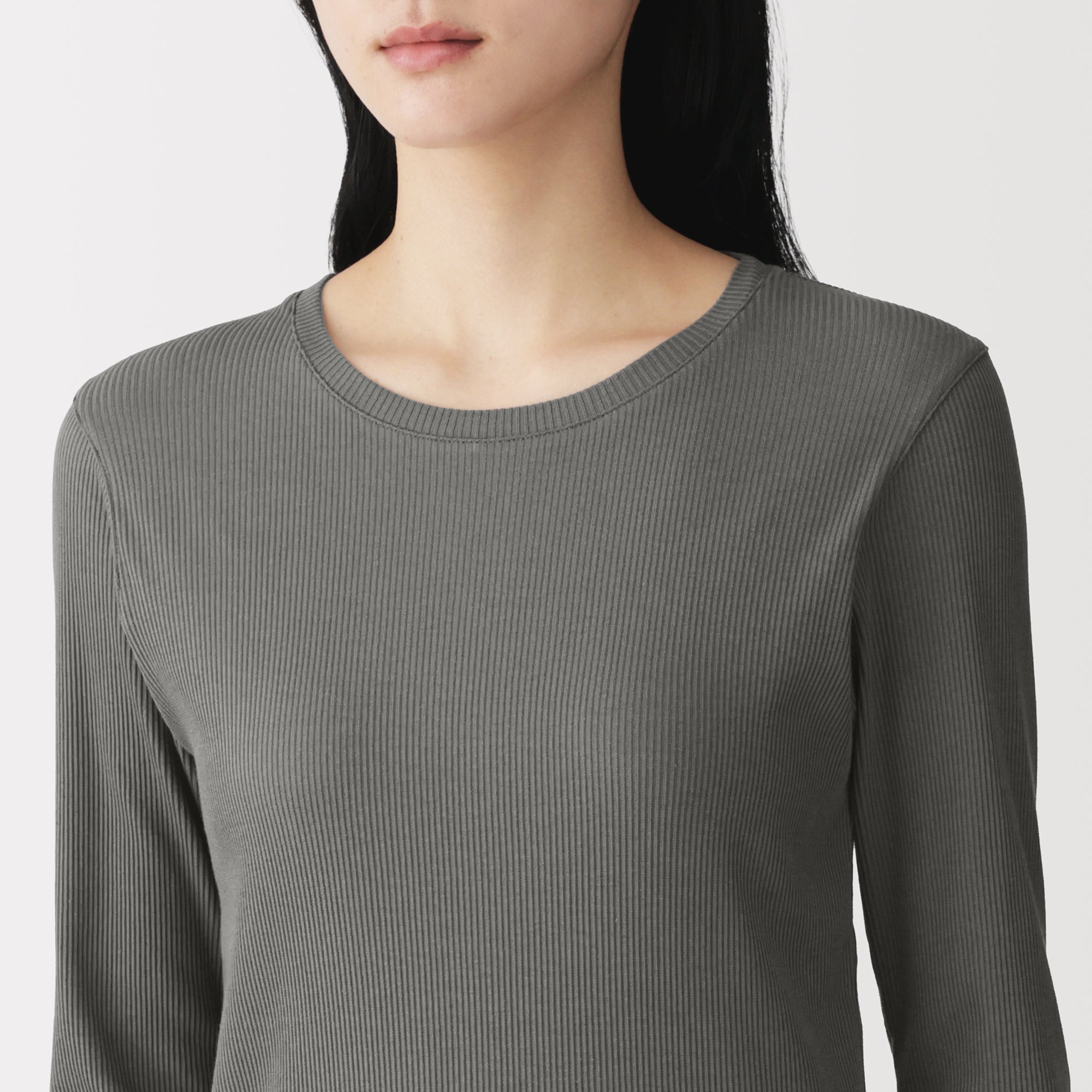 Lyocell Blend Rib T-Shirt