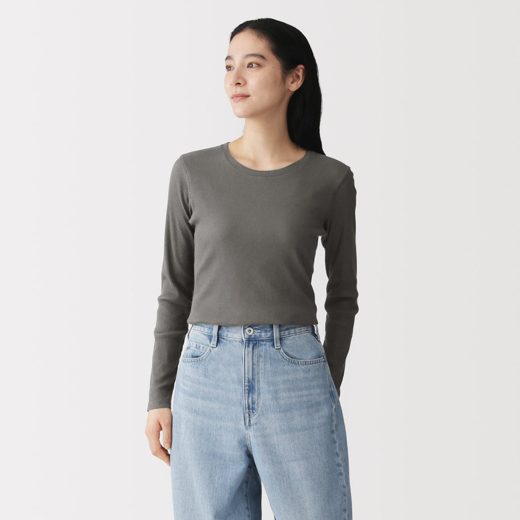 Lyocell Blend Rib T-Shirt