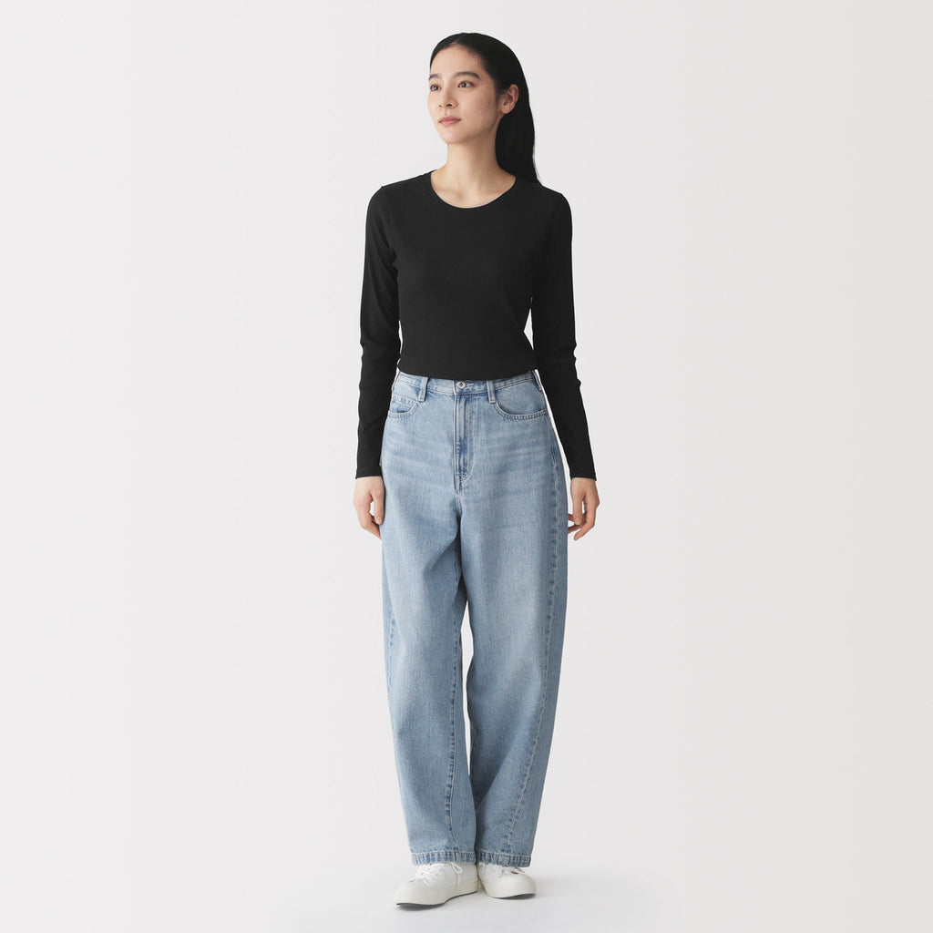 Lyocell Blend Rib T-Shirt
