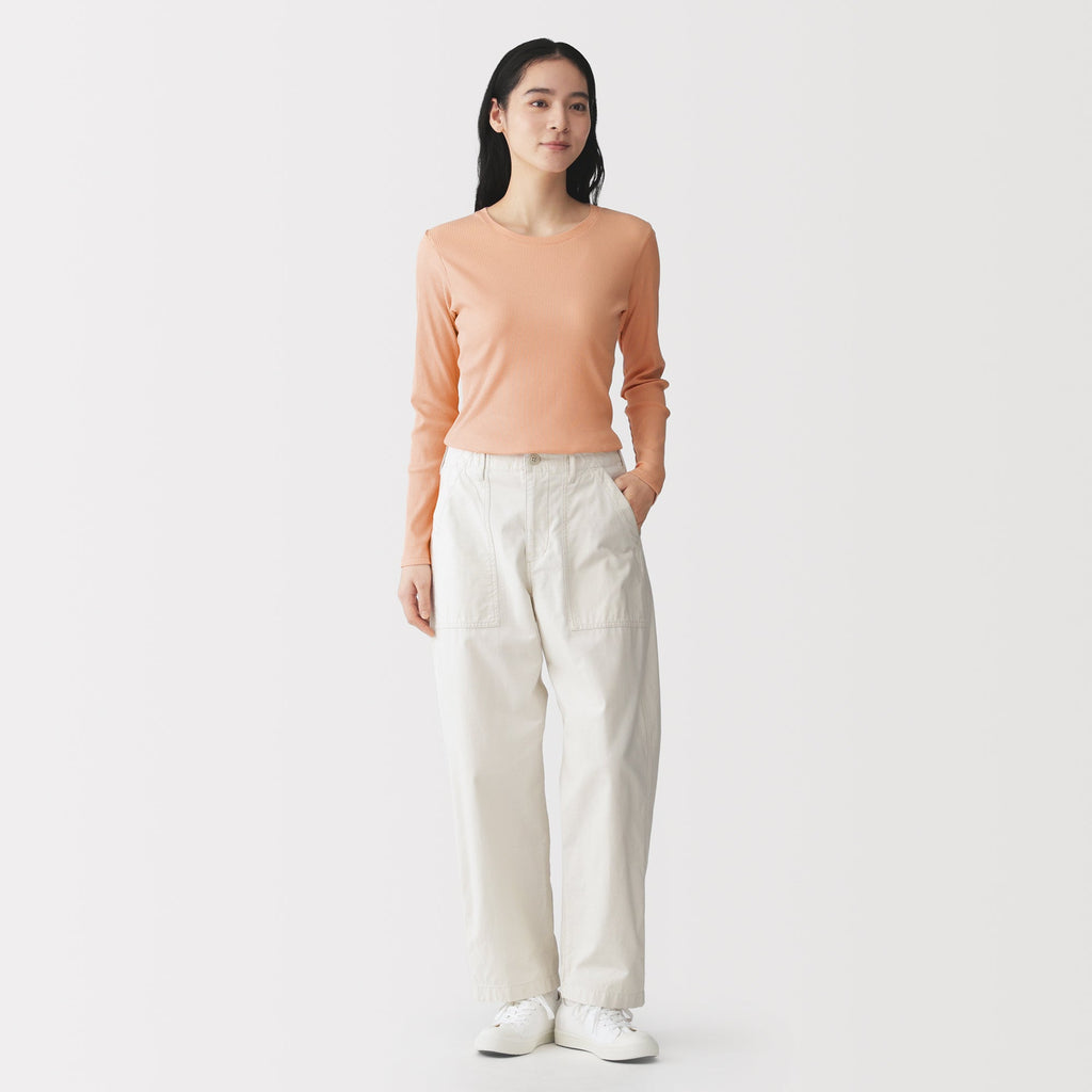 Lyocell Blend Rib T-Shirt