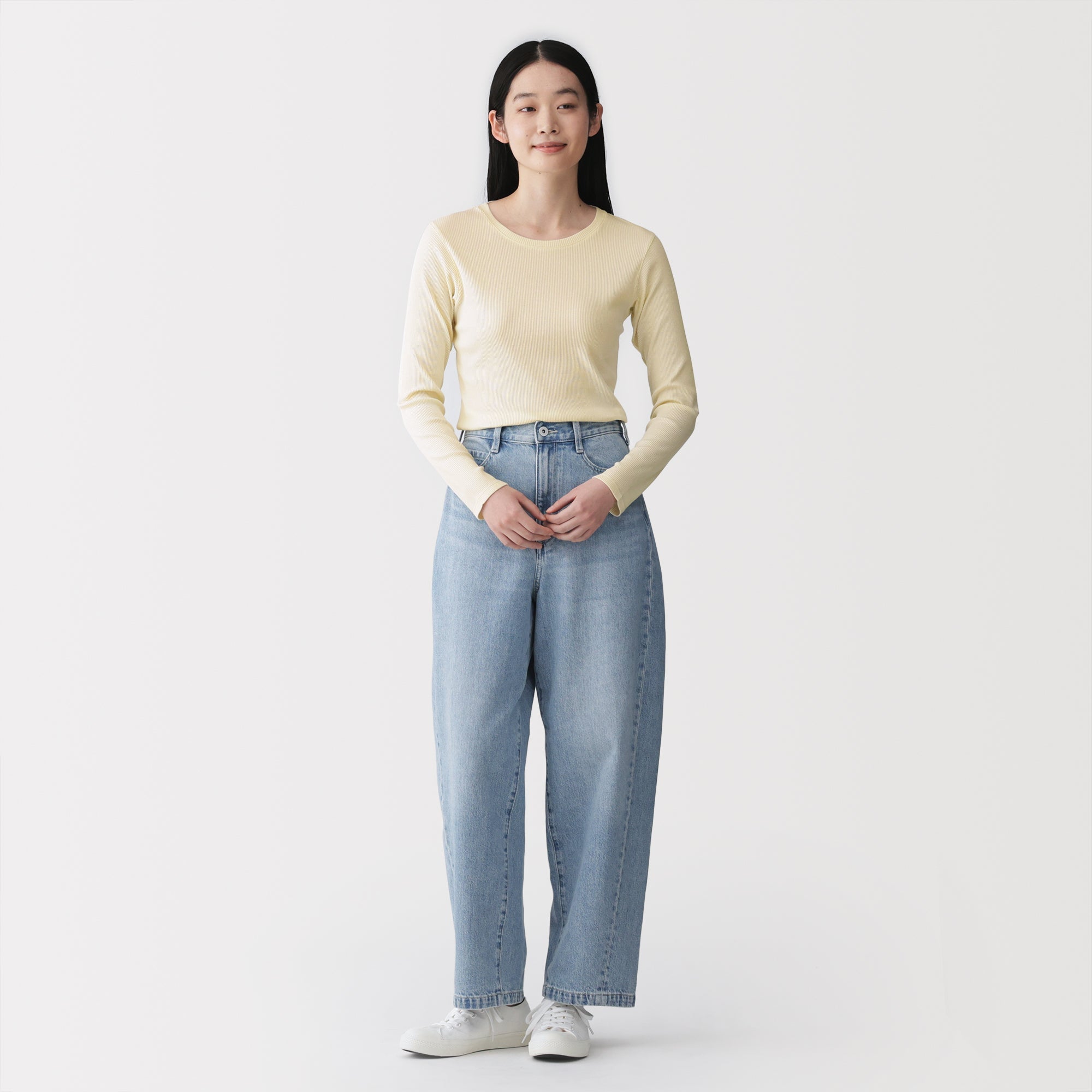 Lyocell Blend Rib T-Shirt