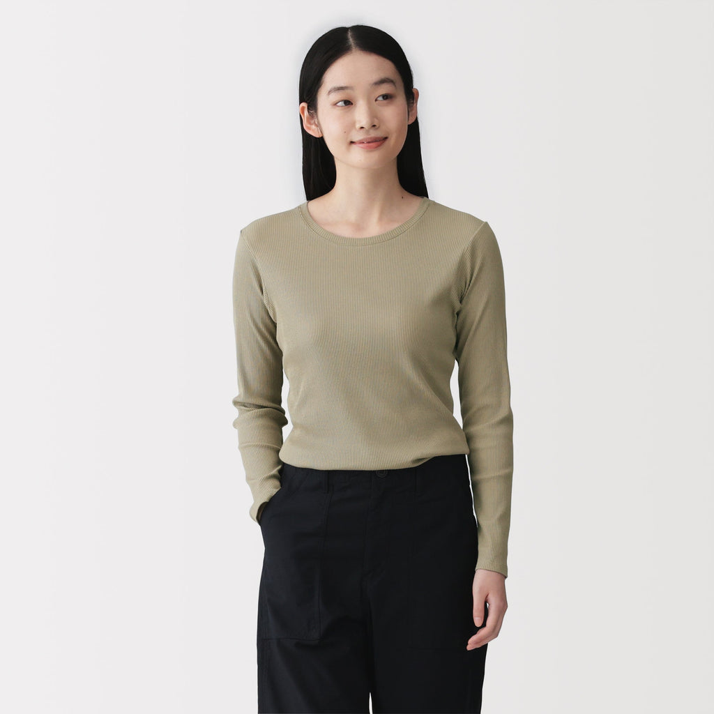 Lyocell Blend Rib T-Shirt