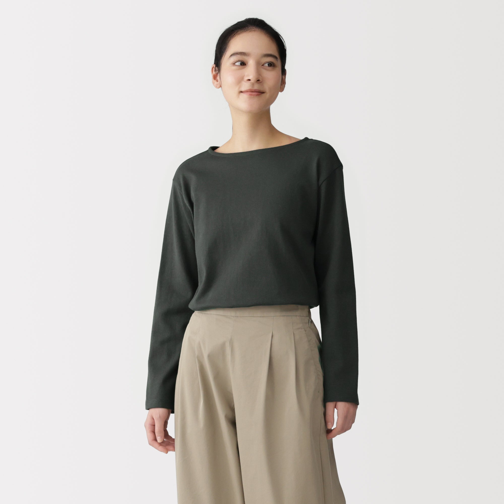 Heavyweight Cotton Boatneck T-Shirt