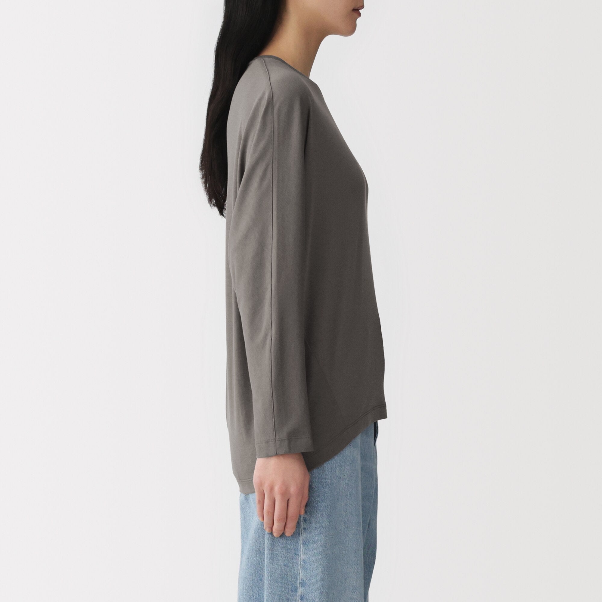 Lyocell Blend Jersey Pullover