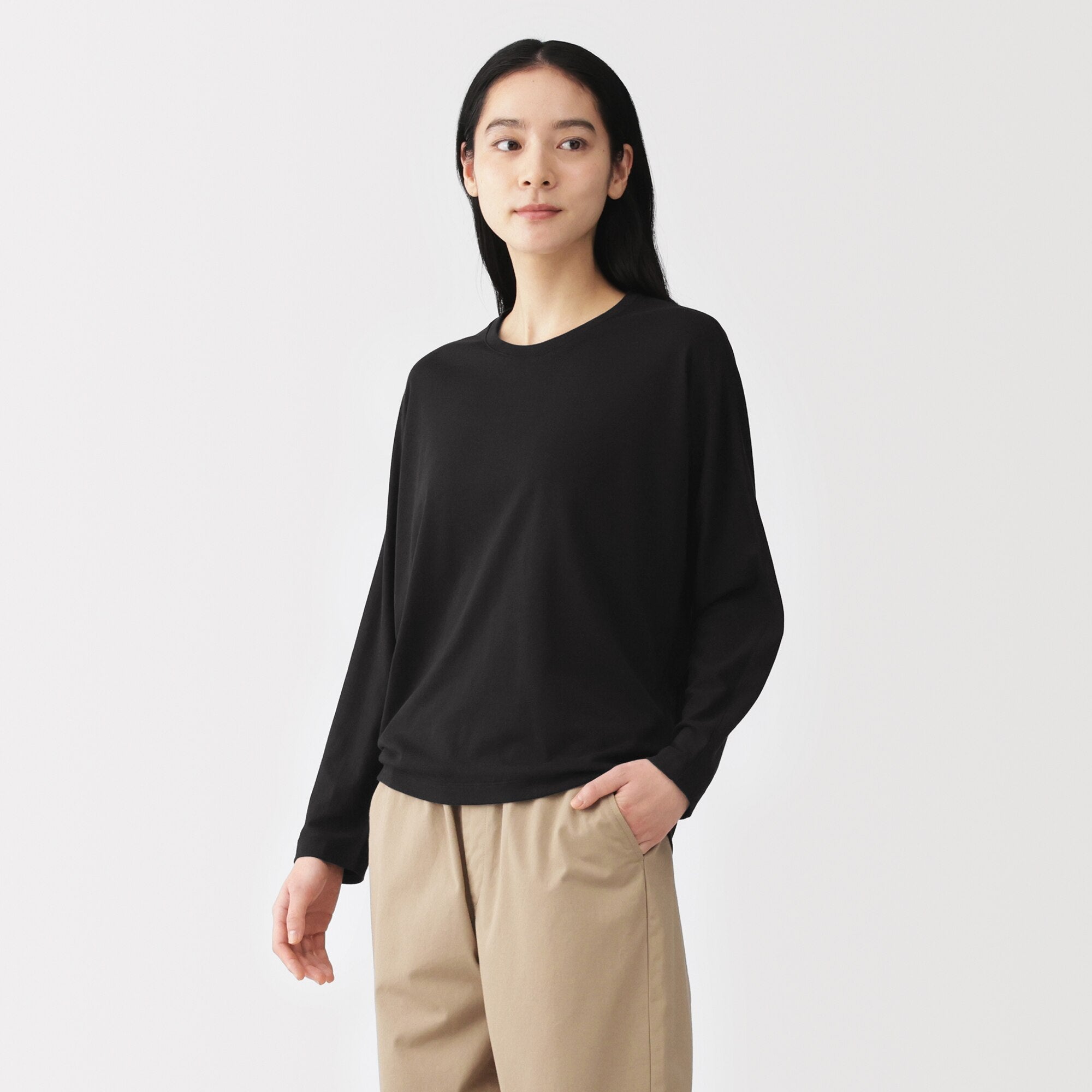 Lyocell Blend Jersey Pullover