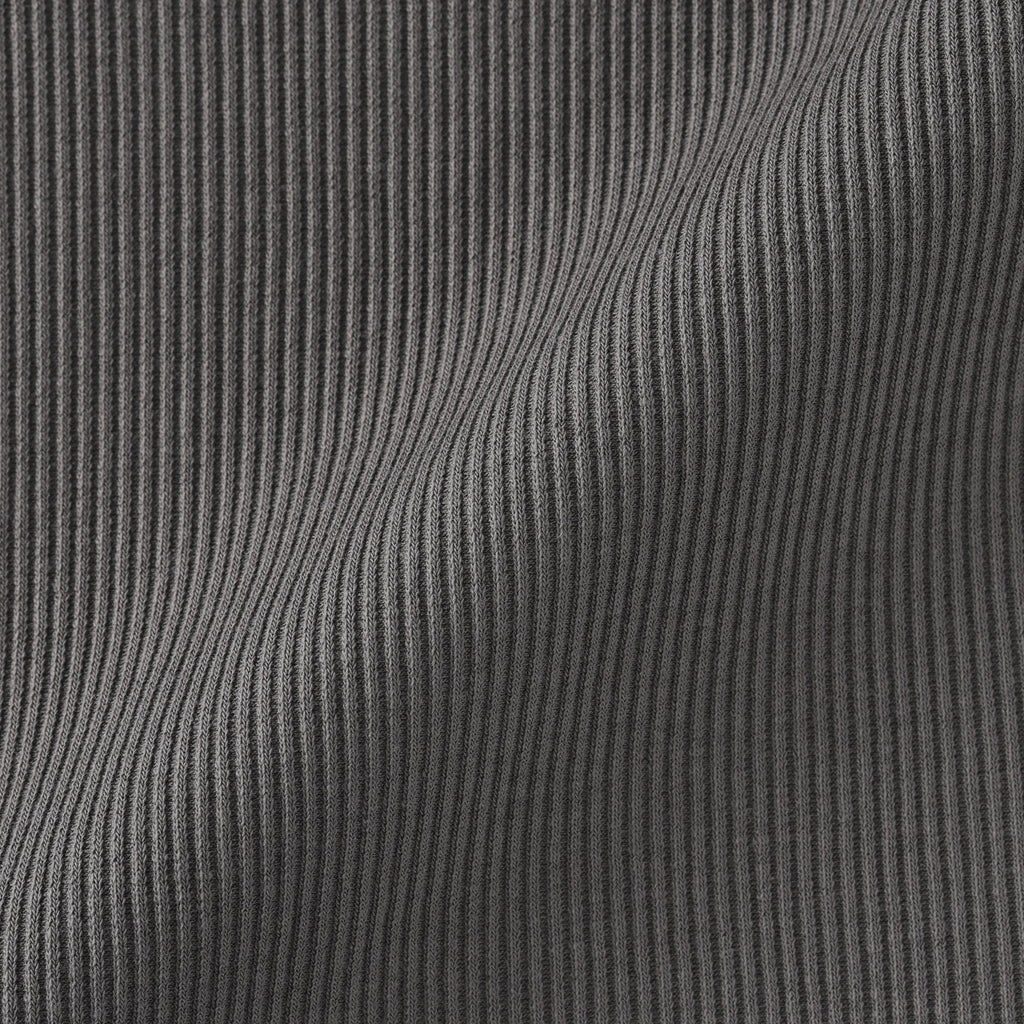 Lyocell Blend Rib Henley T-Shirt