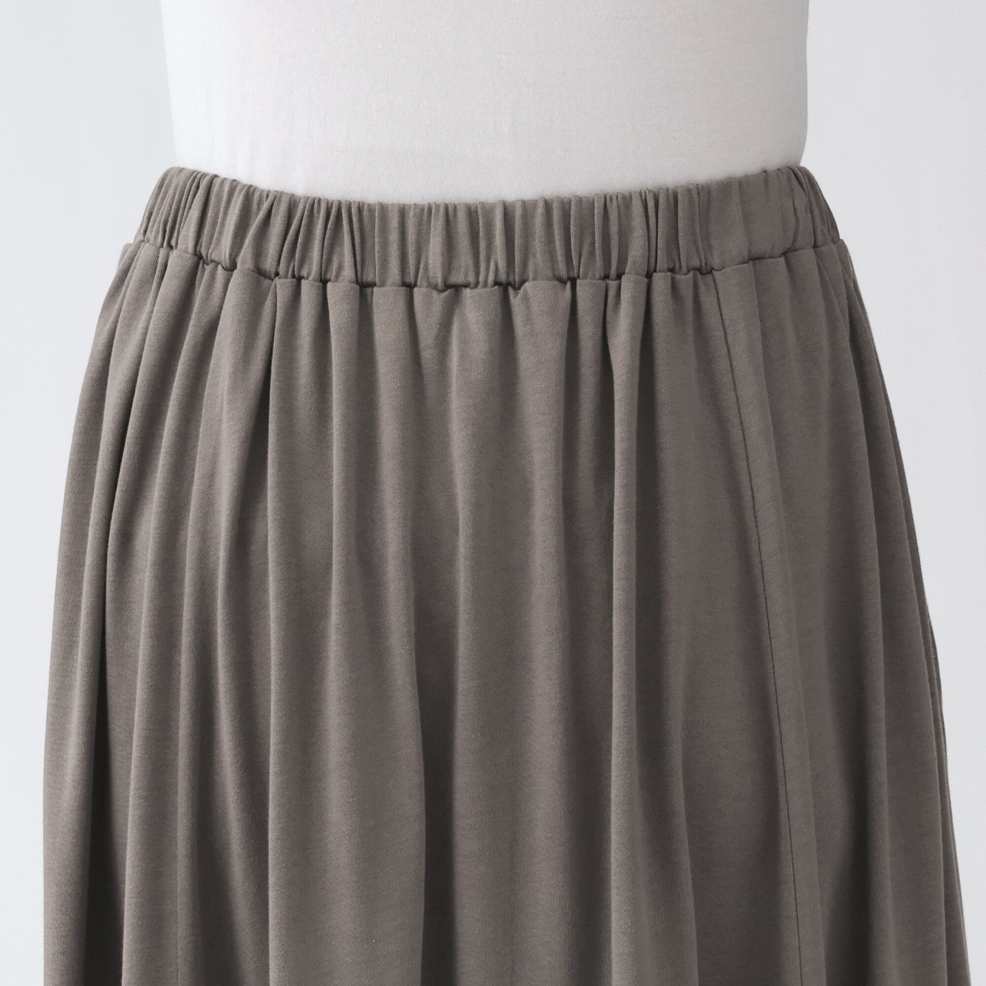 Lyocell Blend Jersey Gathered Skirt