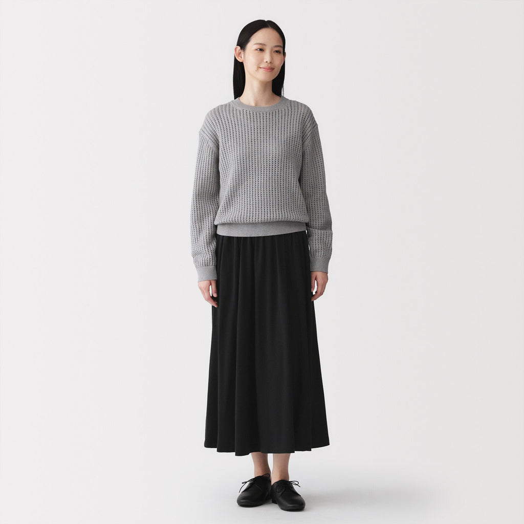 Lyocell Blend Jersey Gathered Skirt