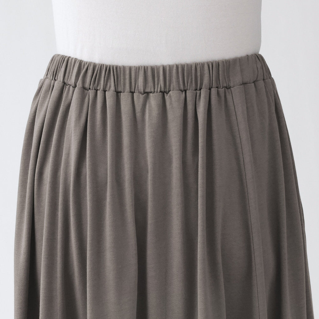 Lyocell Blend Jersey Gathered Skirt