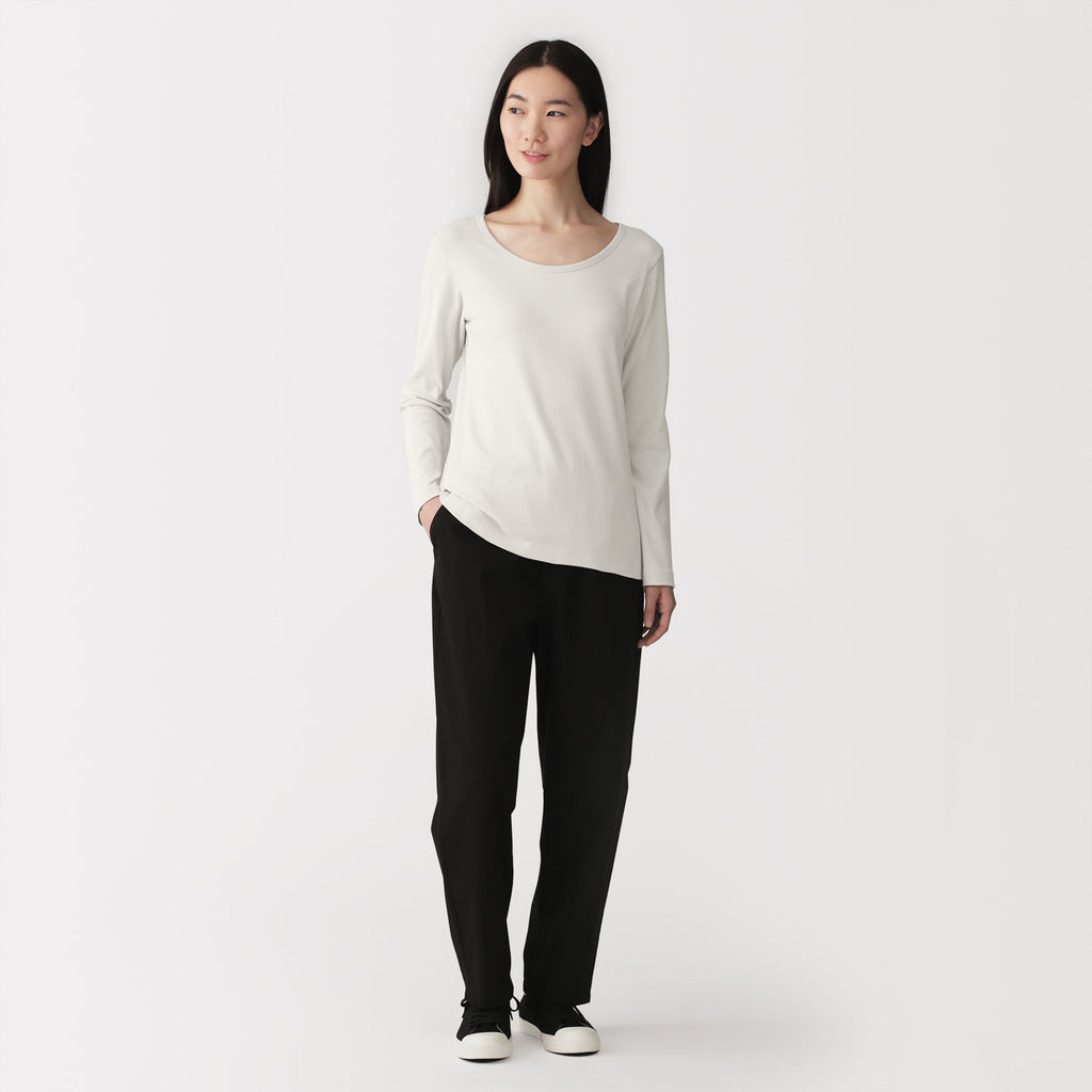 Stretch Rib Crewneck T-Shirt
