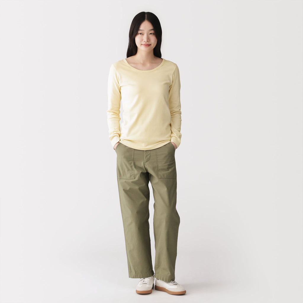 Stretch Rib Crewneck T-Shirt