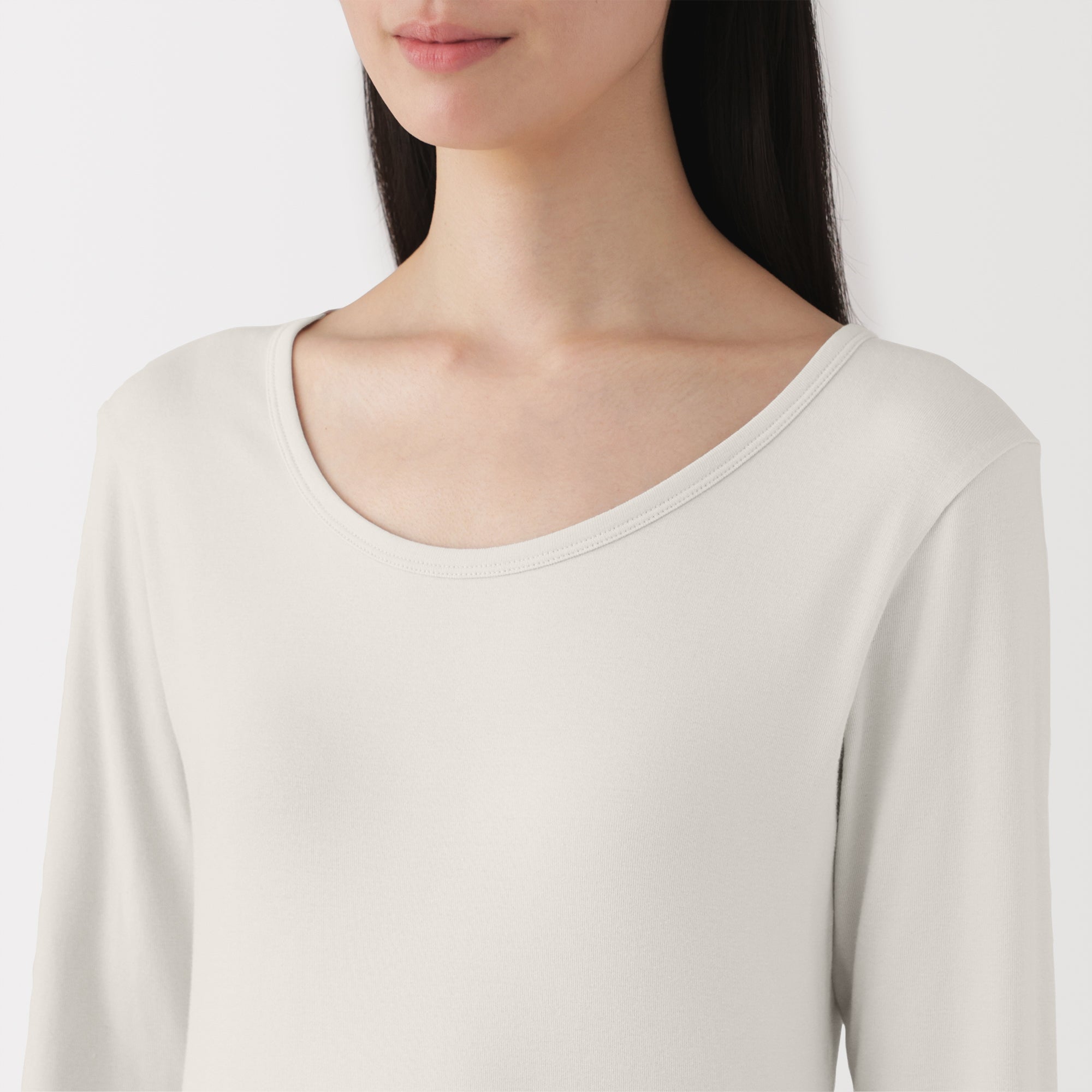 Stretch Rib Crewneck T-Shirt