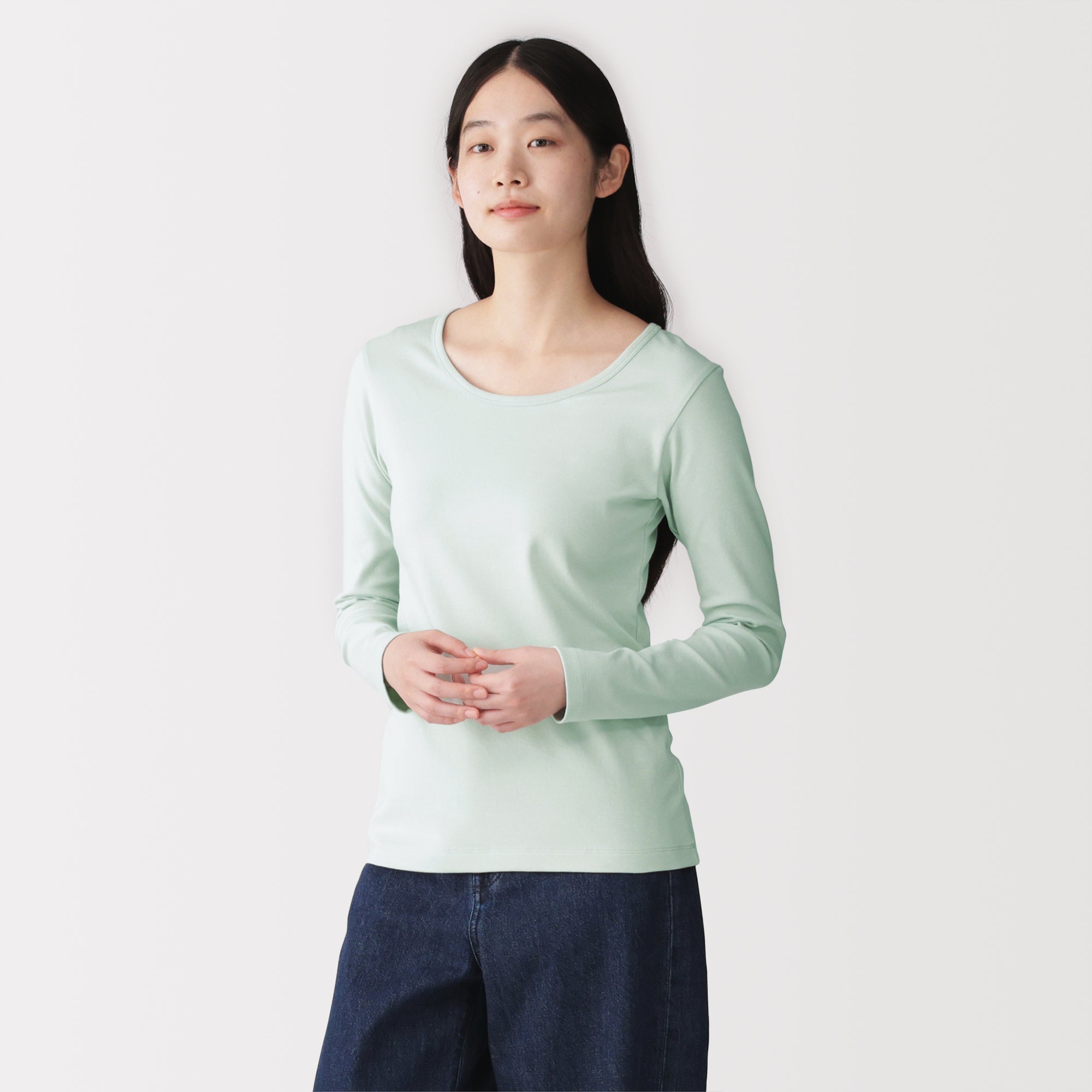 Stretch Rib Crewneck T-Shirt